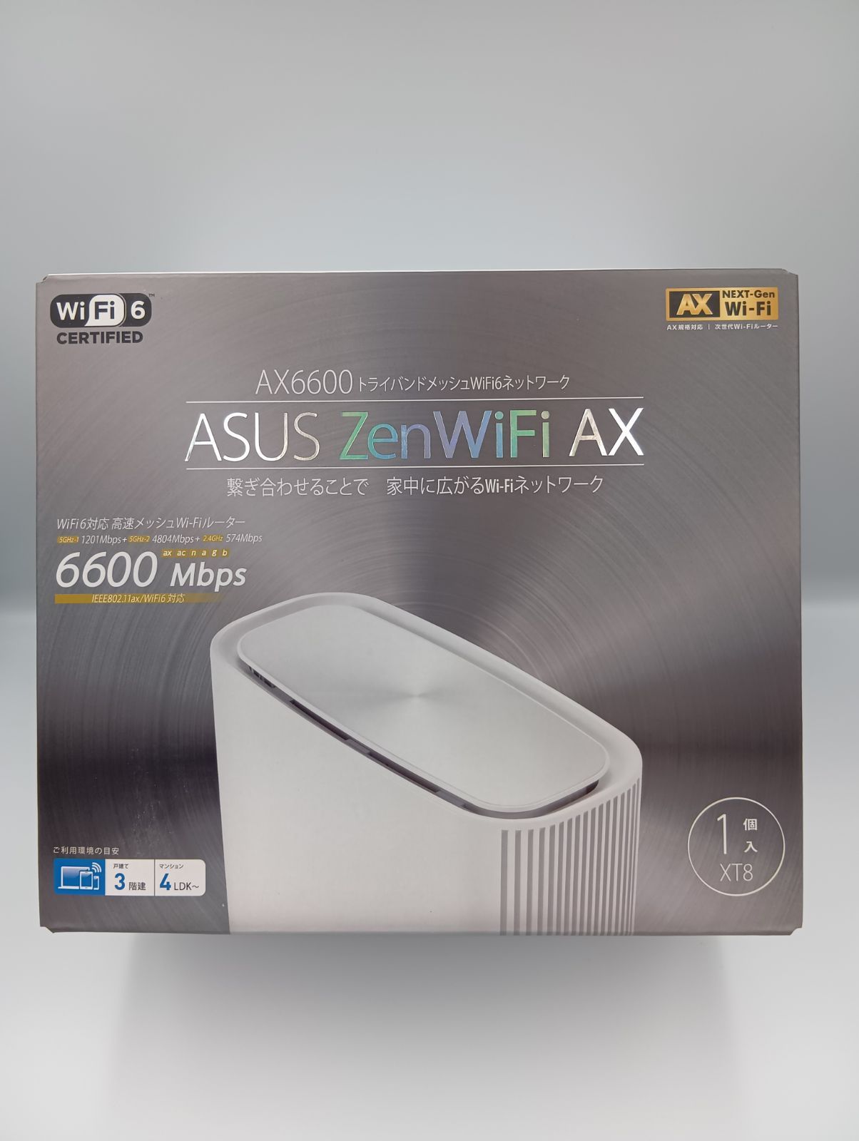 ASUS ZenWiFi AX XT8 白 WiFi6 ルーター 新品 - メルカリ