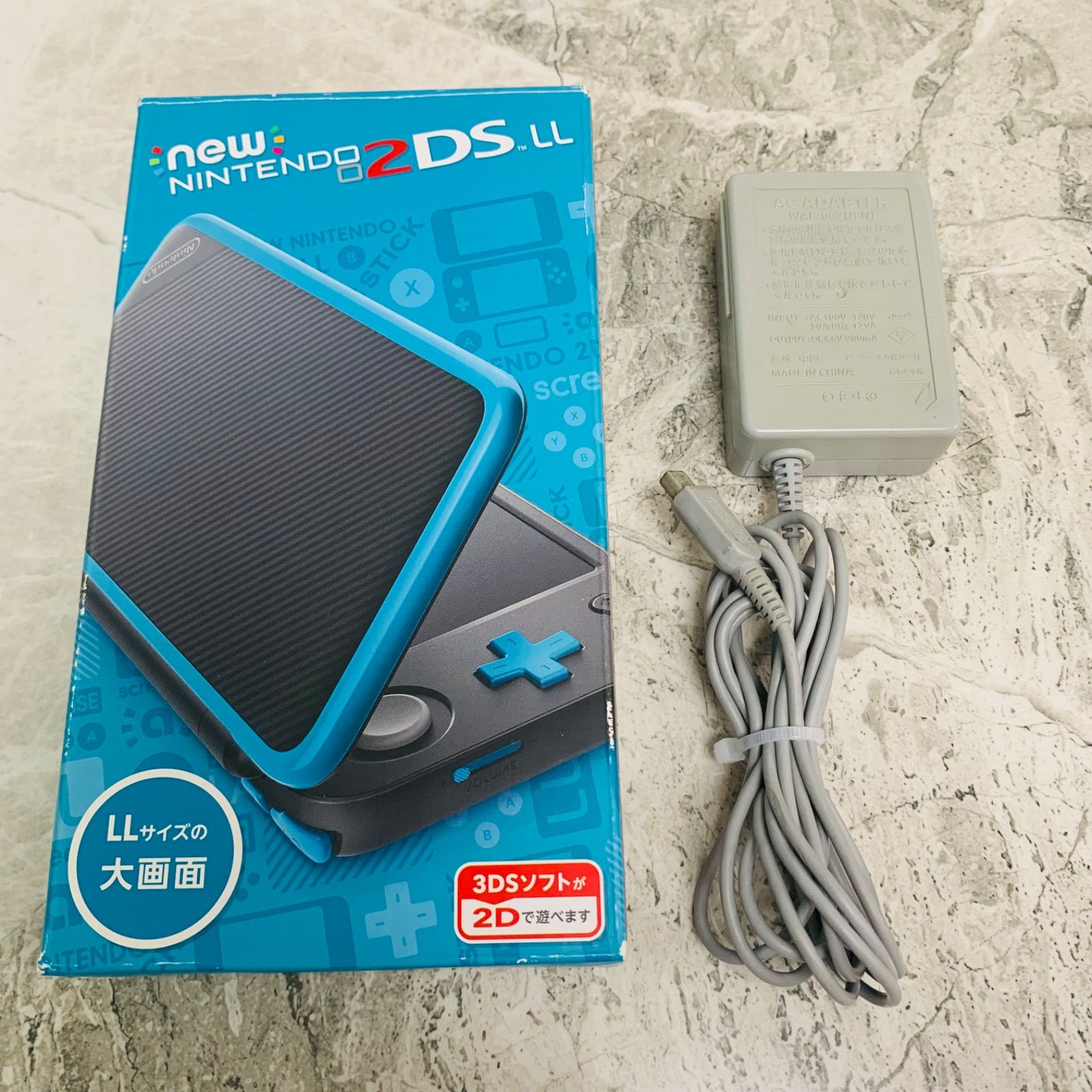 New Nintendo 2DS LL ブラック×ターコイズ - メルカリ