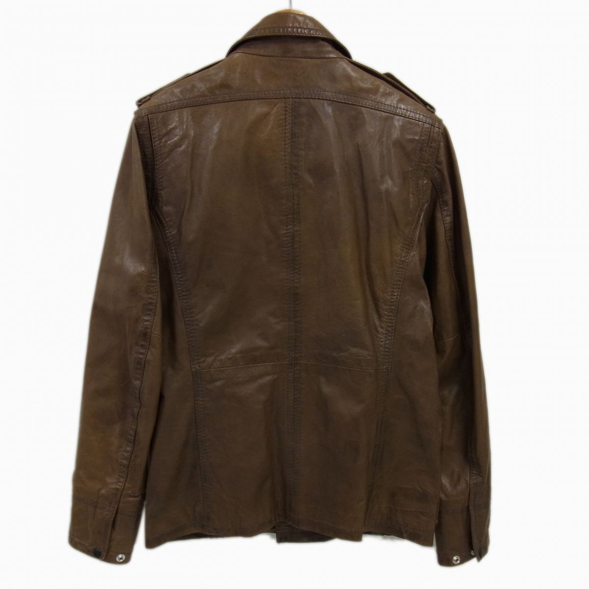◇DIESEL M-65 レザー ミリタリー フィールドジャケット ハンター