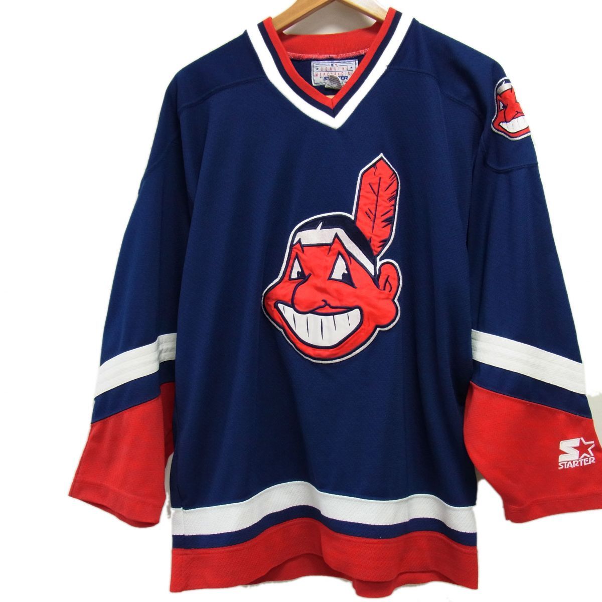 90s☆スターター社製 MLB CLEVELAND INDIANS インディアンス ゲーム
