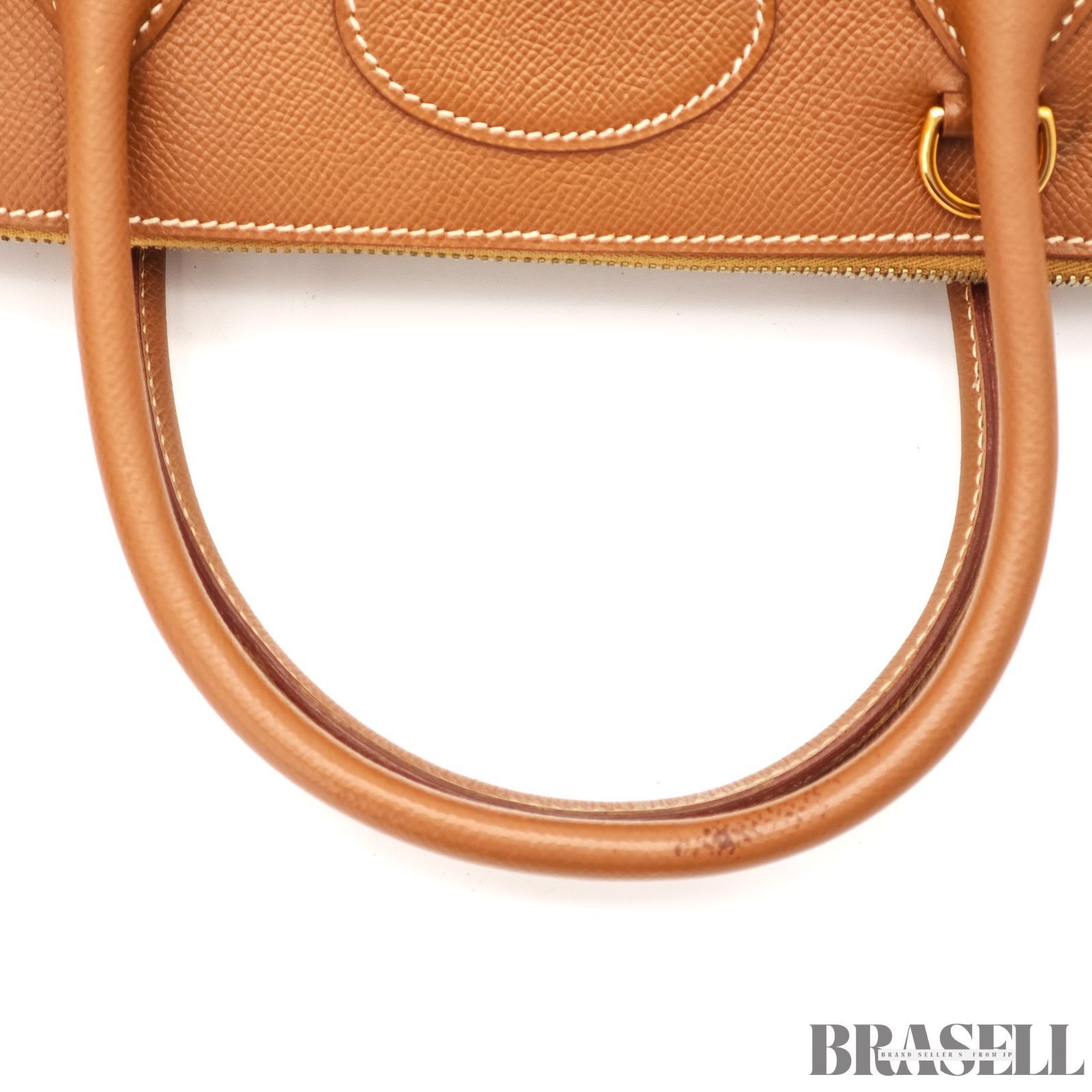 HERMES エルメス ボリード35 バッグ ハンドバッグ エプソン ゴールド 