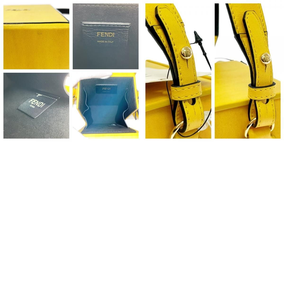 中古】【箱付き】 FENDI フェンディ 7VA519 レザー ボックスショルダー 