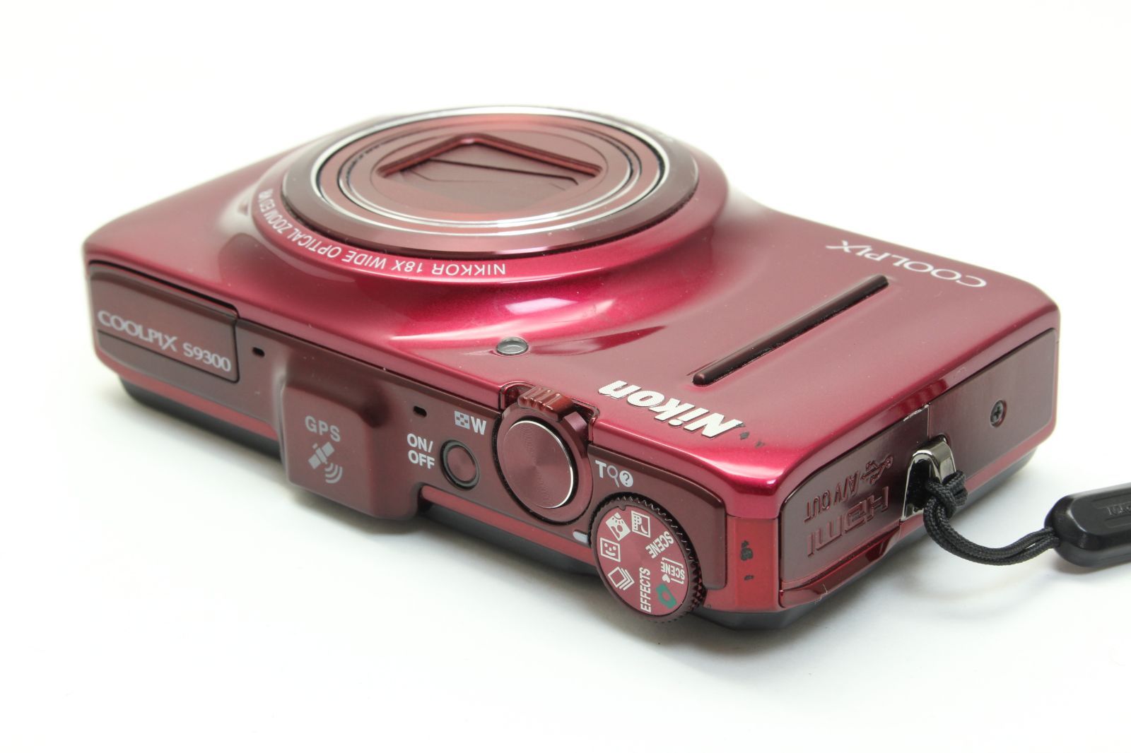 AB+ (良品) Nikon ニコン COOLPIX S9300 レッド 初期不良返品無料 3 