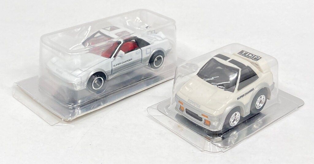 トイカード トミカ&チョロQ日本の名車 トヨタ MR2 (白) 2台セット
