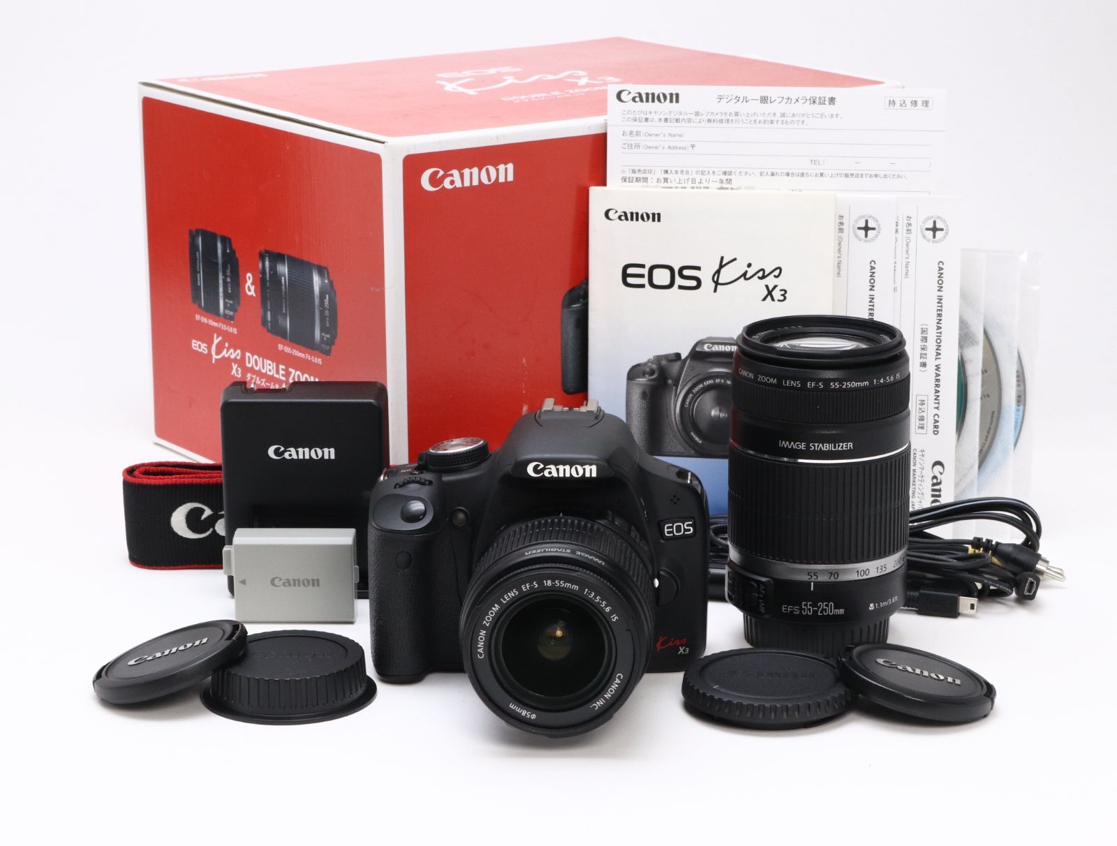 中古】Canon キヤノン EOS Kiss X3 デジタル一眼レフカメラ シャッター