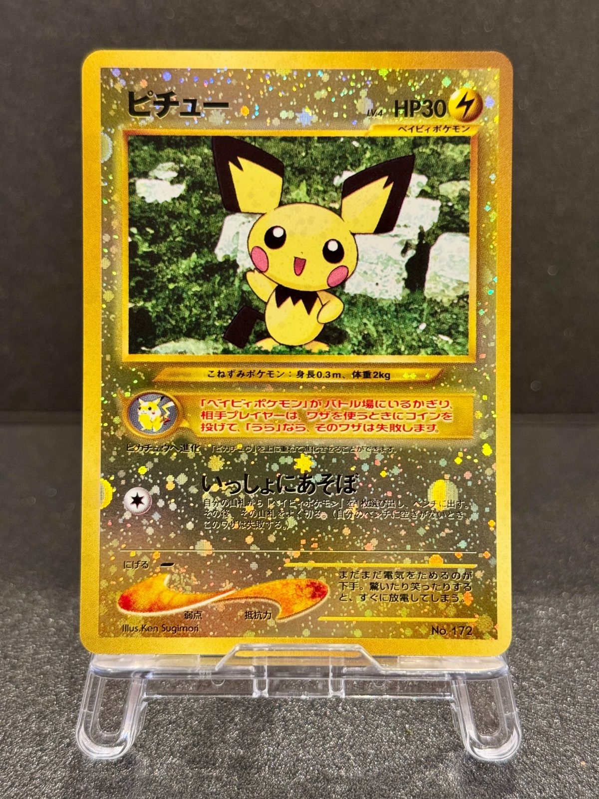 旧裏】ピチュー LV.4 No.172 プレミアムファイル2 ポケモンカード