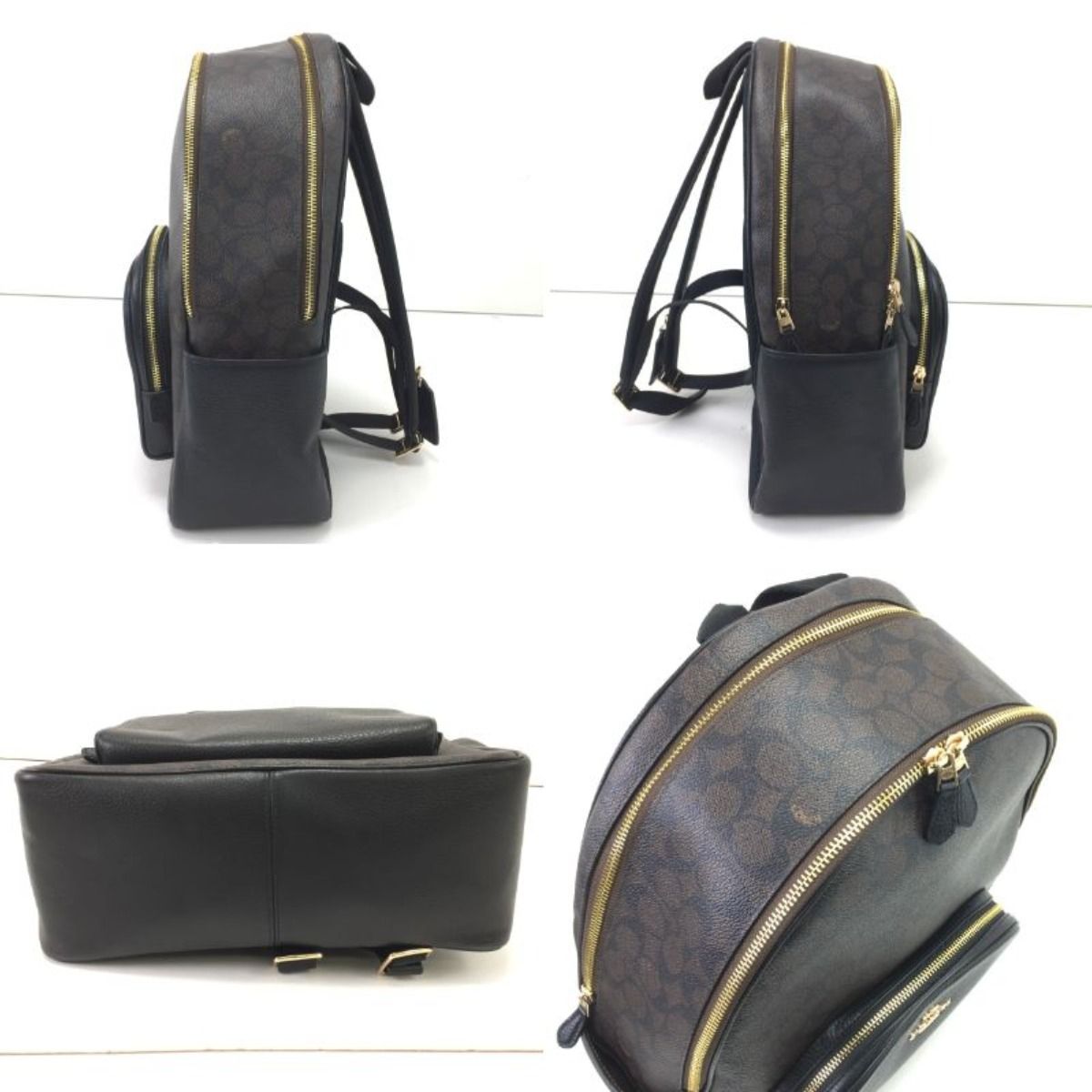 COACH コーチ バックパック シグネチャー PVC CZ176 ブラックx 