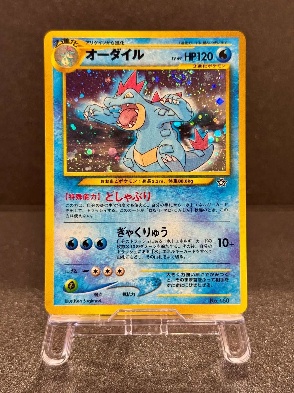 旧裏】オーダイル LV.69 No.160 プレミアムファイル ポケモンカード
