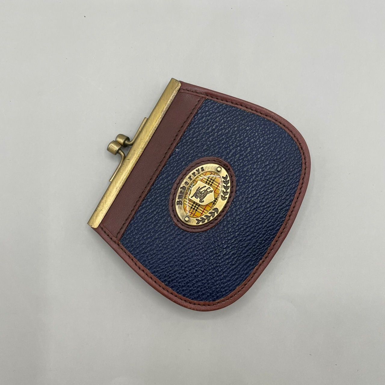 美品 BURBERRY バーバリー コインケース 小銭入れ ヴィンテージ レザー 