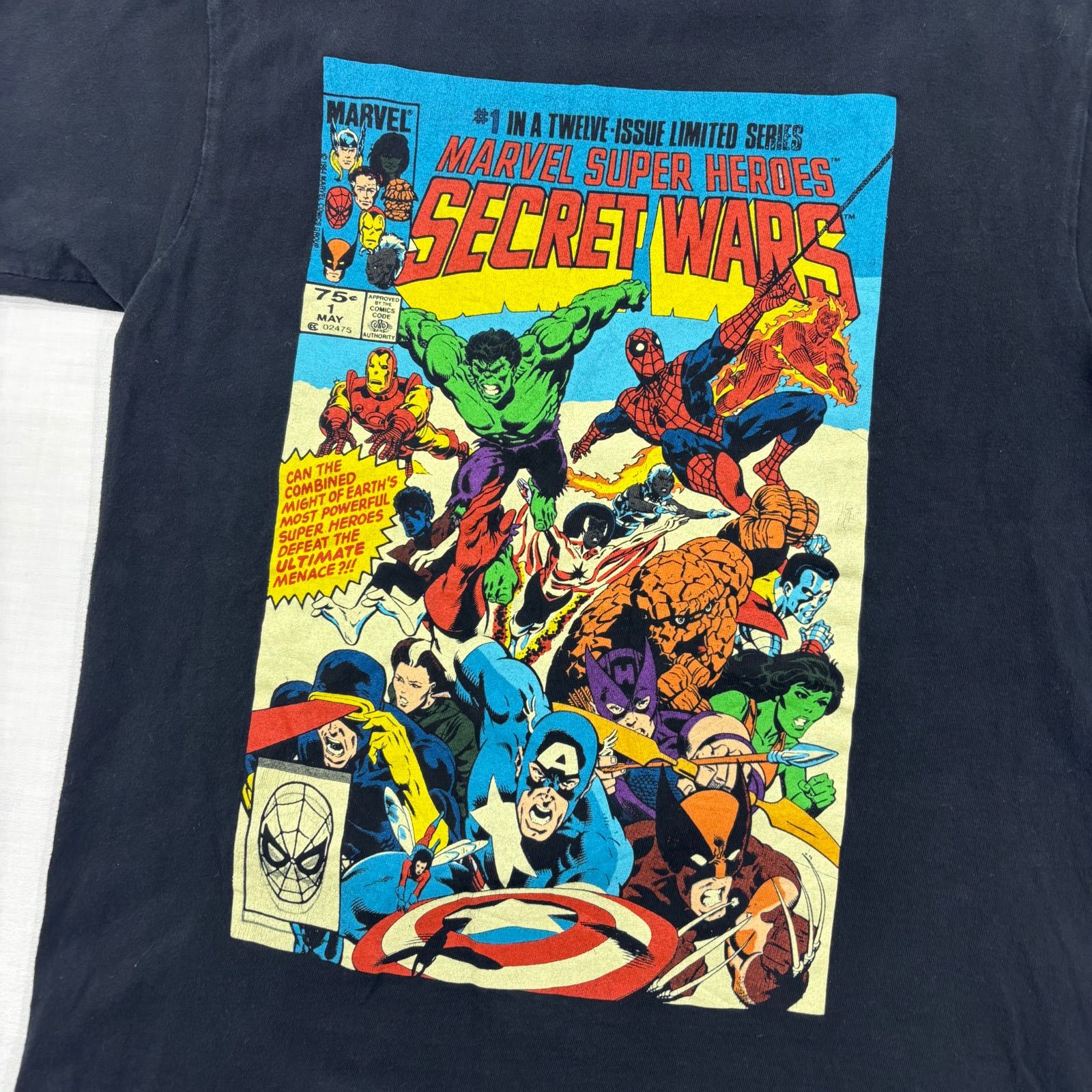 MCU話題作】マーベル シークレットウォーズ Tシャツ 黒 M アメコミ