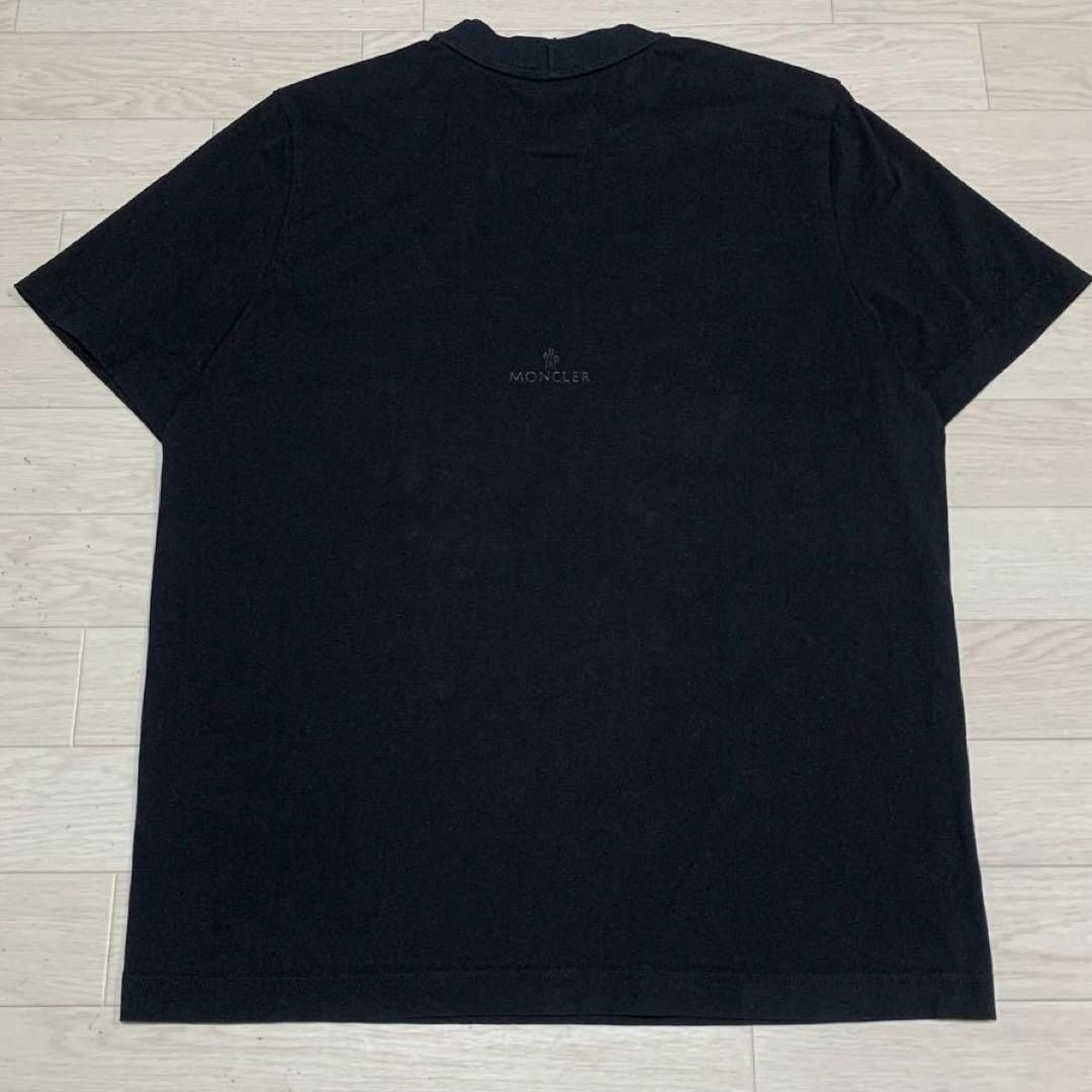 モンクレール ラバー黒ワッペン S ブラック Tシャツ 国内正規品 5S124 