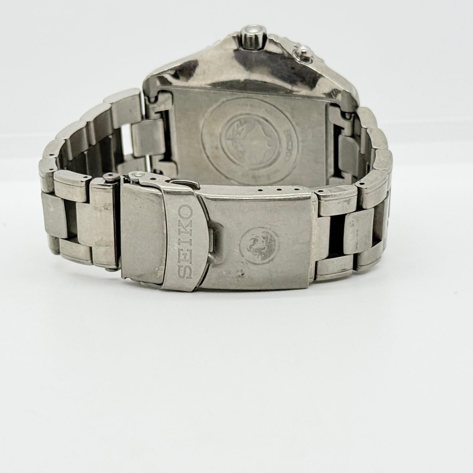  SEIKO セイコー スキューバマスター 5M45-6A30 ブラック AT メンズ 現状品 腕時計 ジャストフィット 自動巻き時計 腕時計(アナログ)