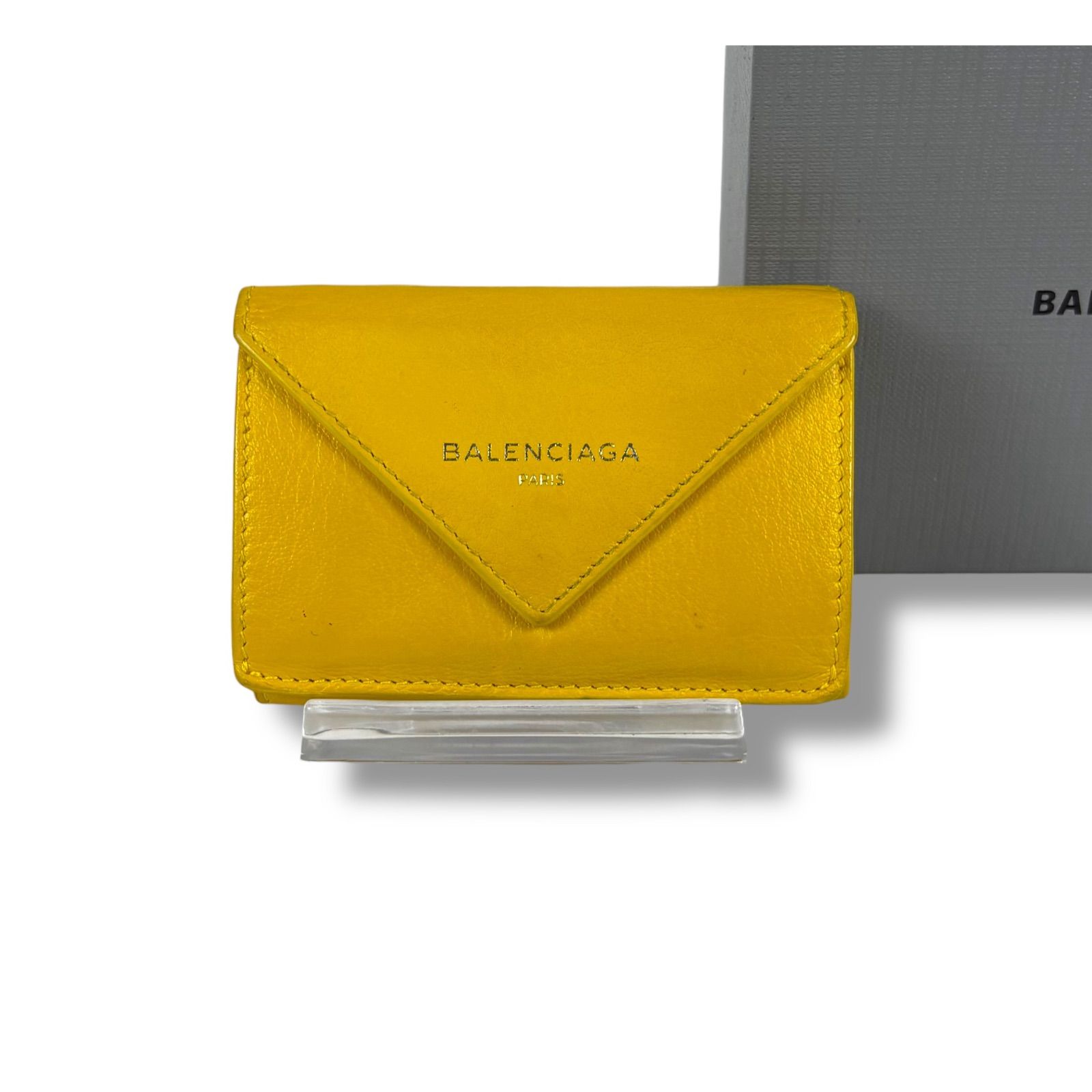 バレンシアガ BALENCIAGA ペーパーミニウォレット 三つ折り財布 
