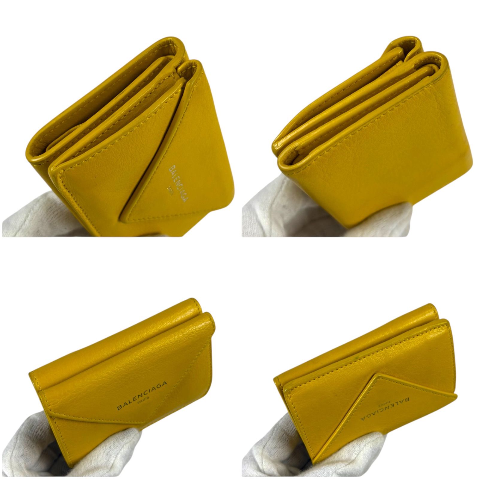 バレンシアガ BALENCIAGA ペーパーミニウォレット 三つ折り財布 