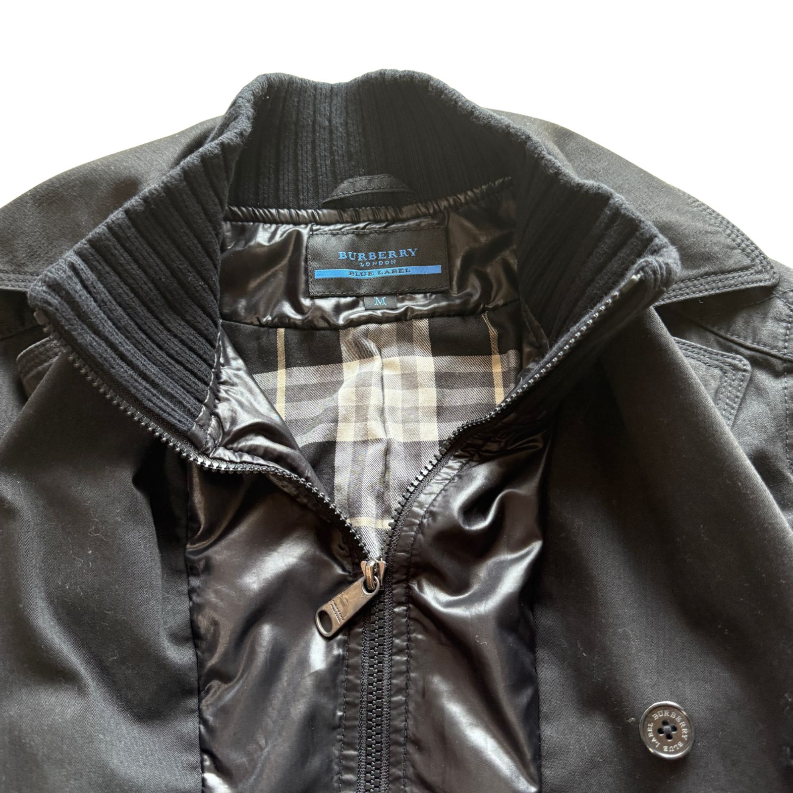 BURBERRY BLUE LABEL】バーバリーブルーレーベル ダブルジャケット M 