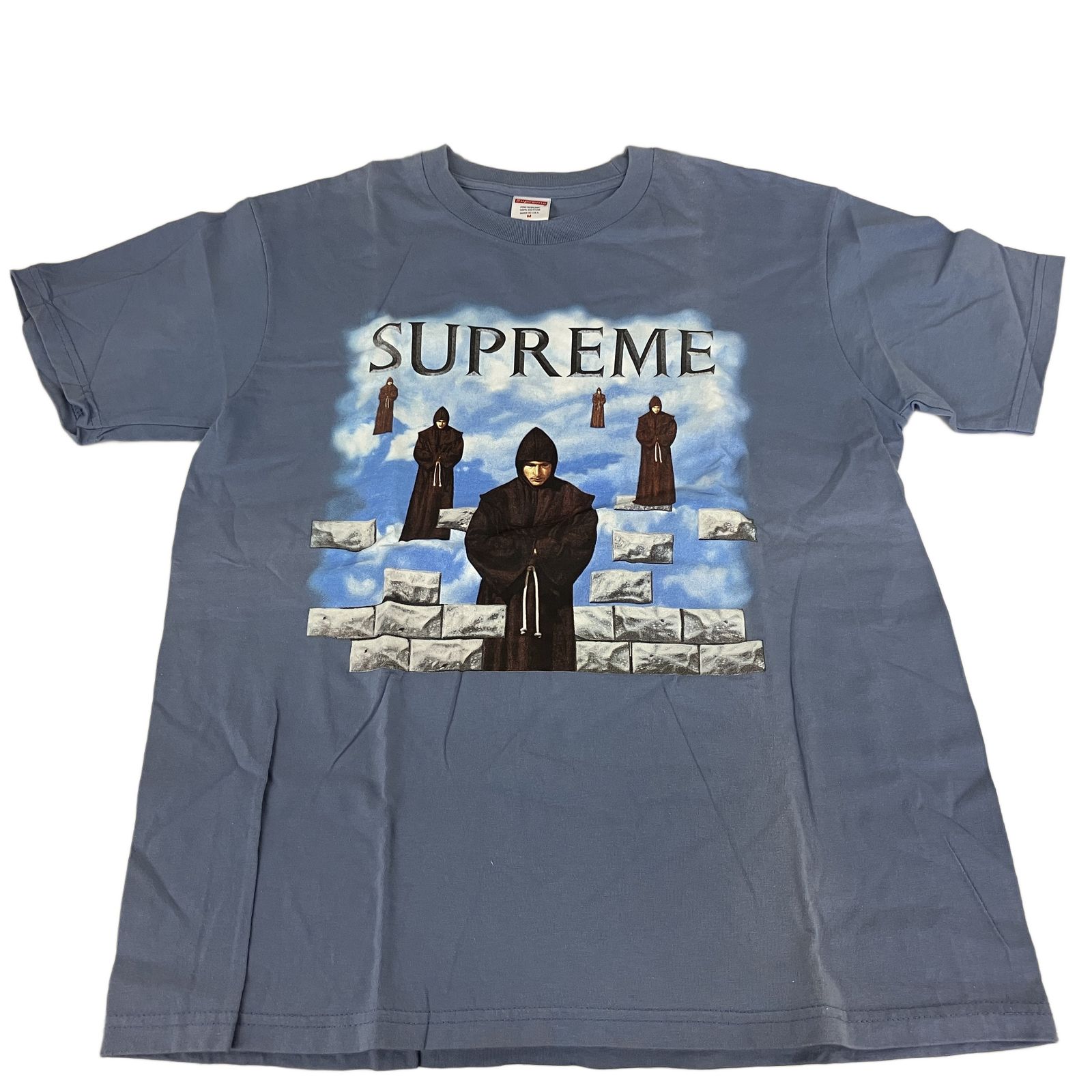 Supreme シュプリーム プリント Tシャツ ライトブルー サイズM 中古 