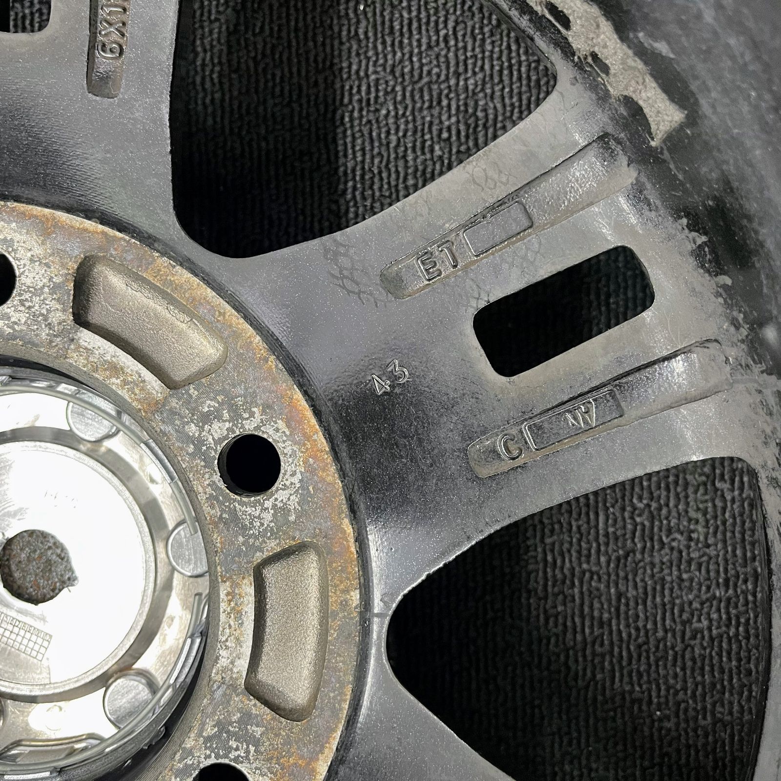 15×6J+43】【195/80R15】中古 サマータイヤ ホイール 4本セット 