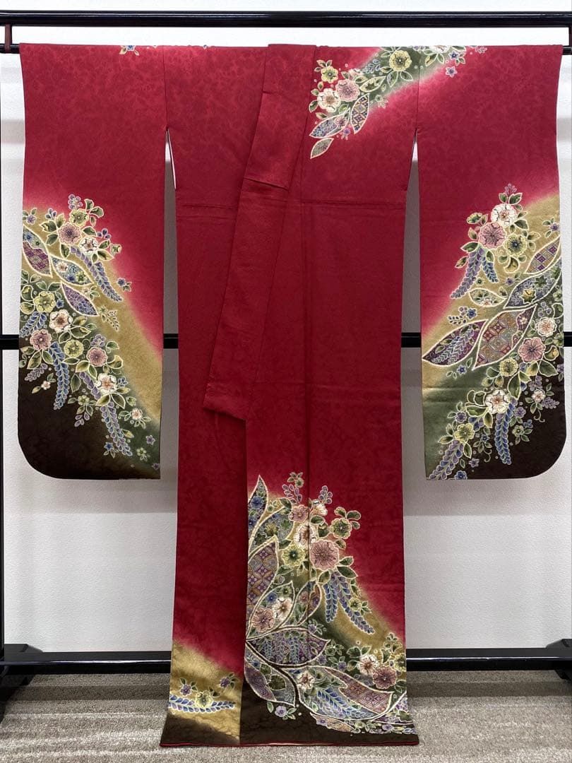 振袖 絞り 金彩 辻ヶ花 身丈171cm MO3553 - メルカリ