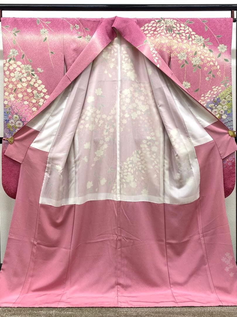 振袖 絞り 金彩 銀通し 辻ヶ花 身丈174cm MO3554 - メルカリ