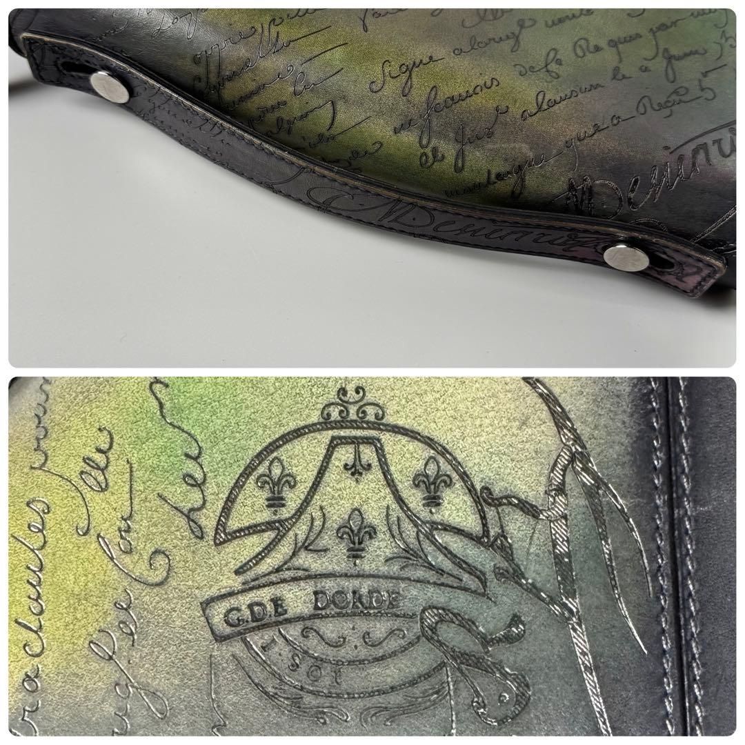 Berluti / イタウバ ワイド ウォレット カリグラフィー クラッチバッグ 