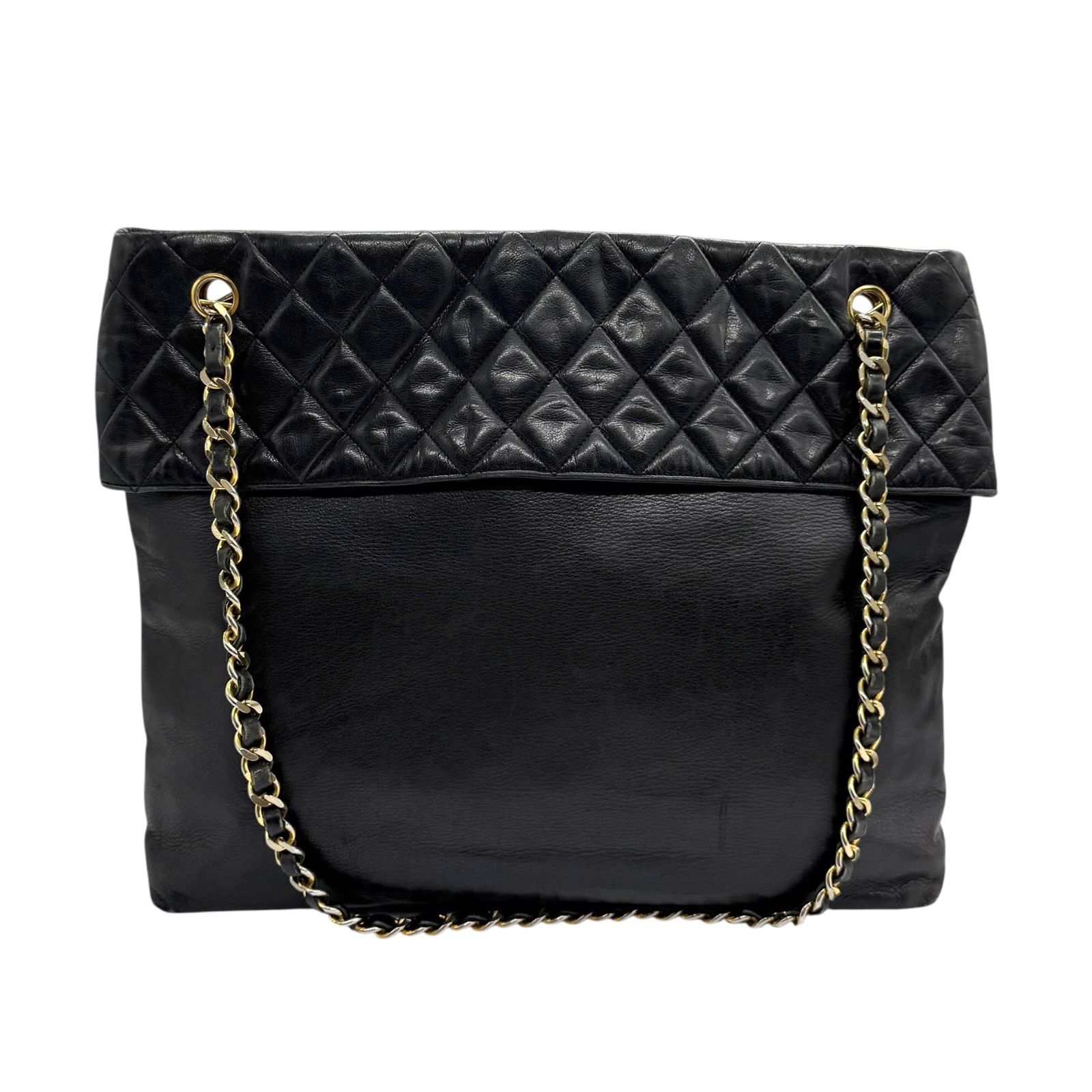 シャネル CHANEL チェーン トートバッグ マトラッセ ラムスキン