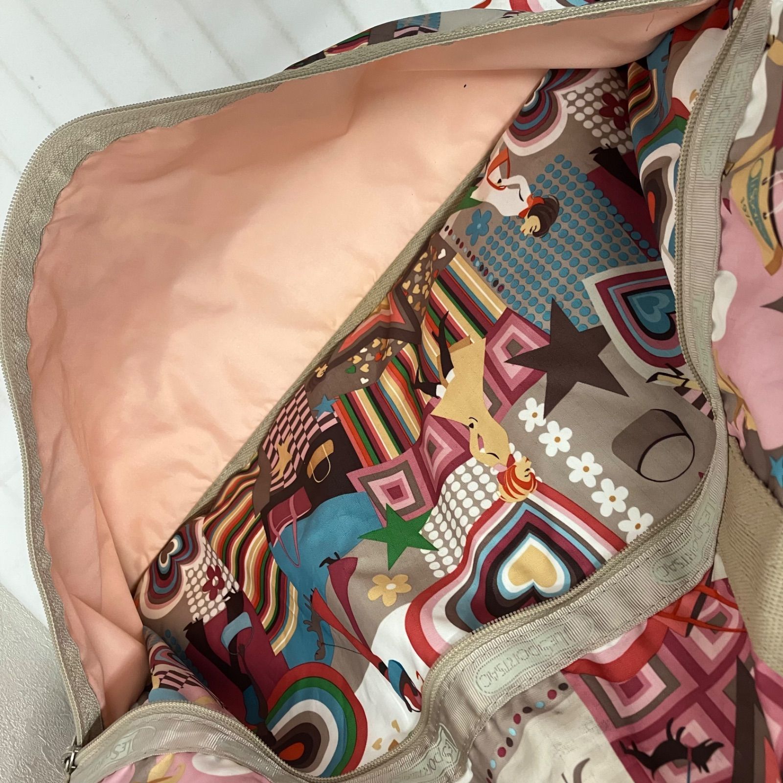 711 LeSportsac レスポートサック ボストンバッグ 2way ラージ 