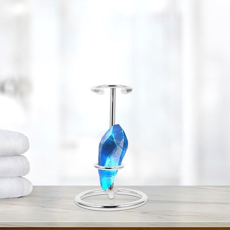 新品】 EXCEART 水晶球用六角柱スタンド ディスプレイ用天然石飾り台