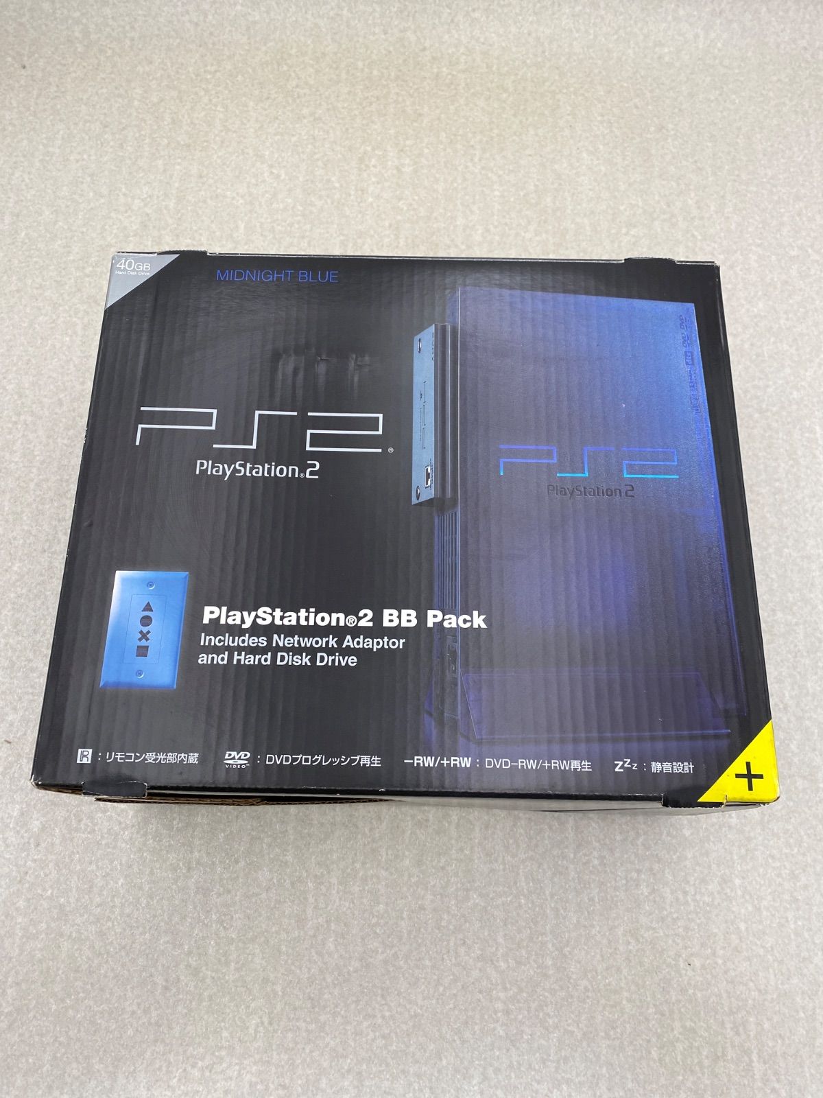 PlayStation 2 ミッドナイトブルー BB Pack (SCPH-50000MB/NH)【動作品 