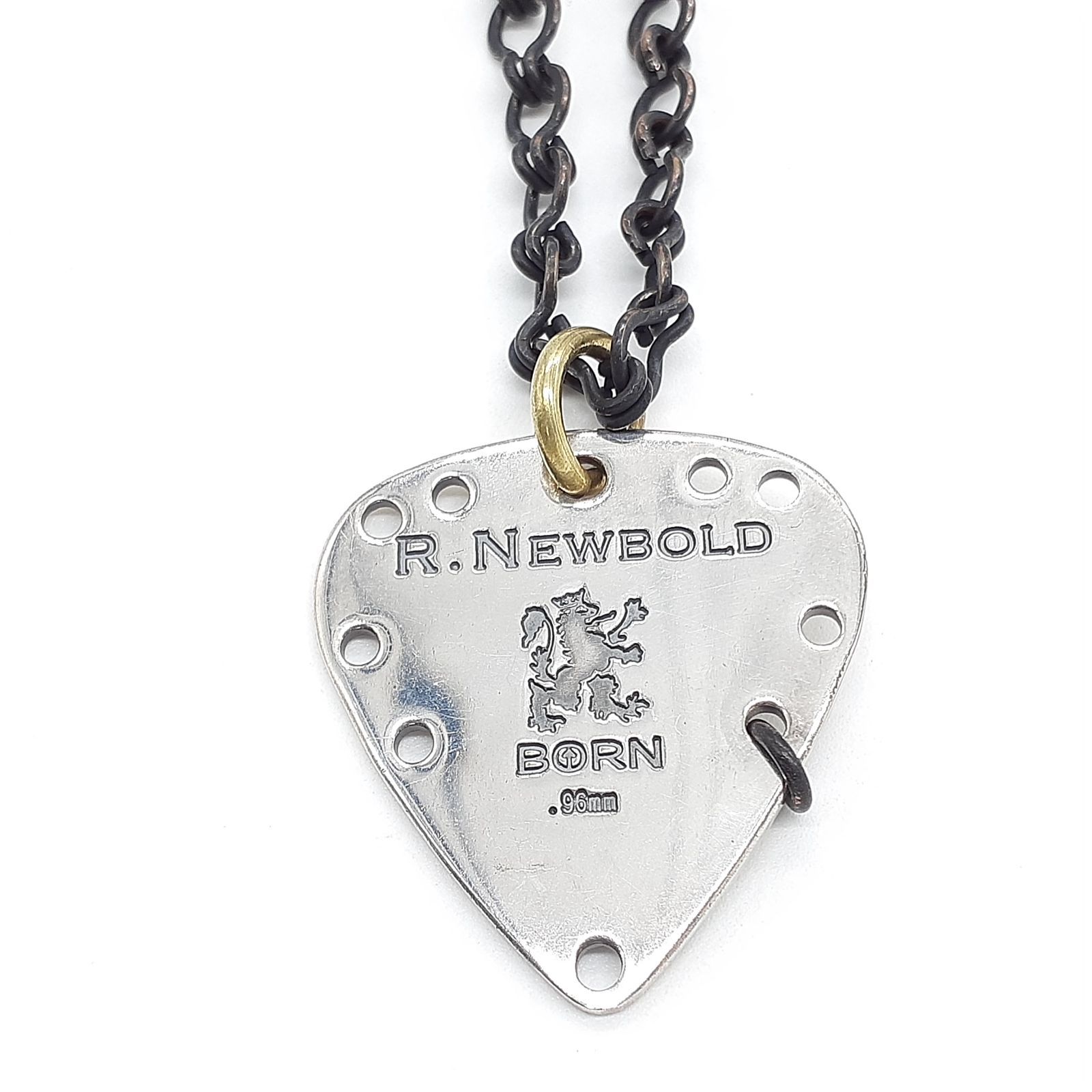 R.NEWBOLD アールニューボールド ネックレス ギターピック モチーフ 