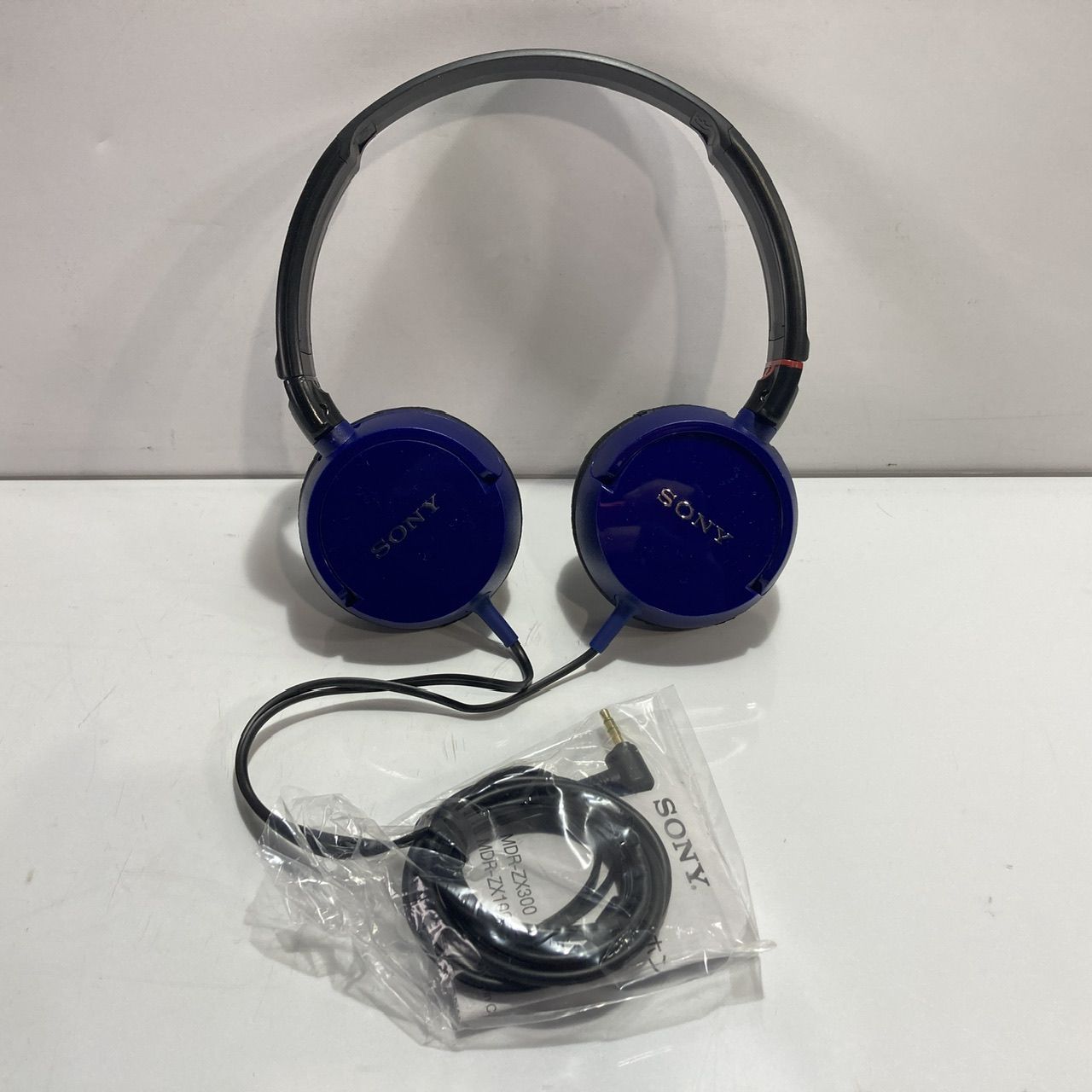 SONY ソニー ヘッドホン MDR-ZX100 Walkman、iPod対応 ブルー ジャンク