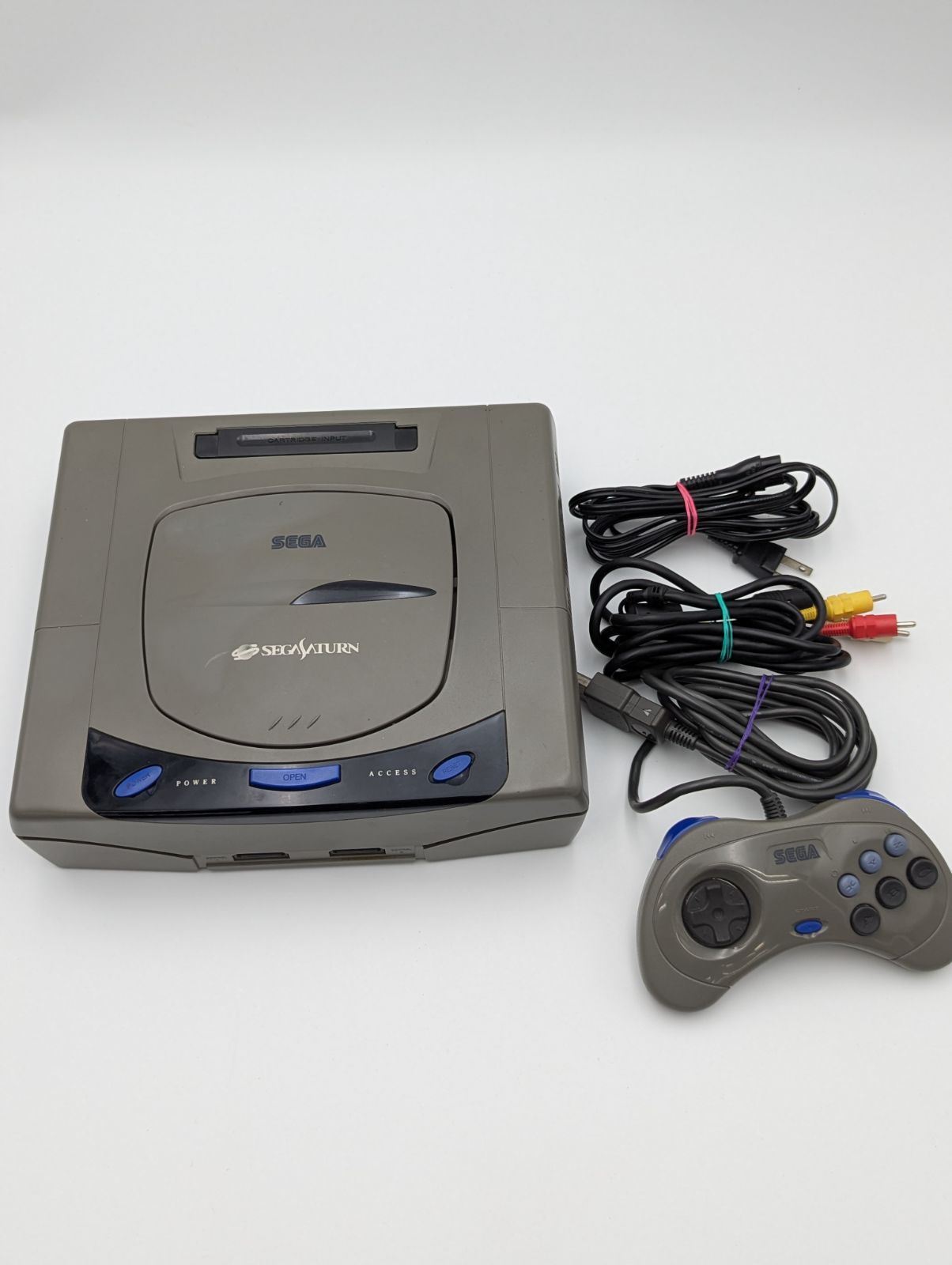 動作確認済み】 セガサターン 本体 セット コントローラー付 動作確認済み】 セガサターン 本体 セット コントローラー付