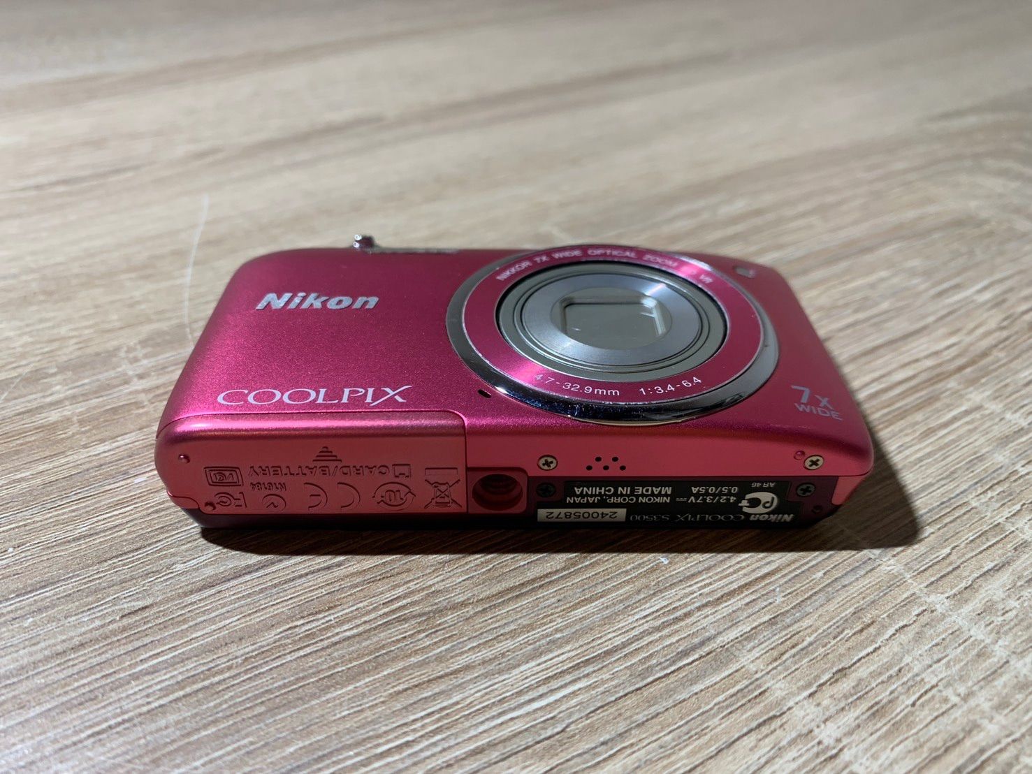 動作OK】Nikon COOLPIX S3500 ピンク デジカメ 12-5 【公式通販】
