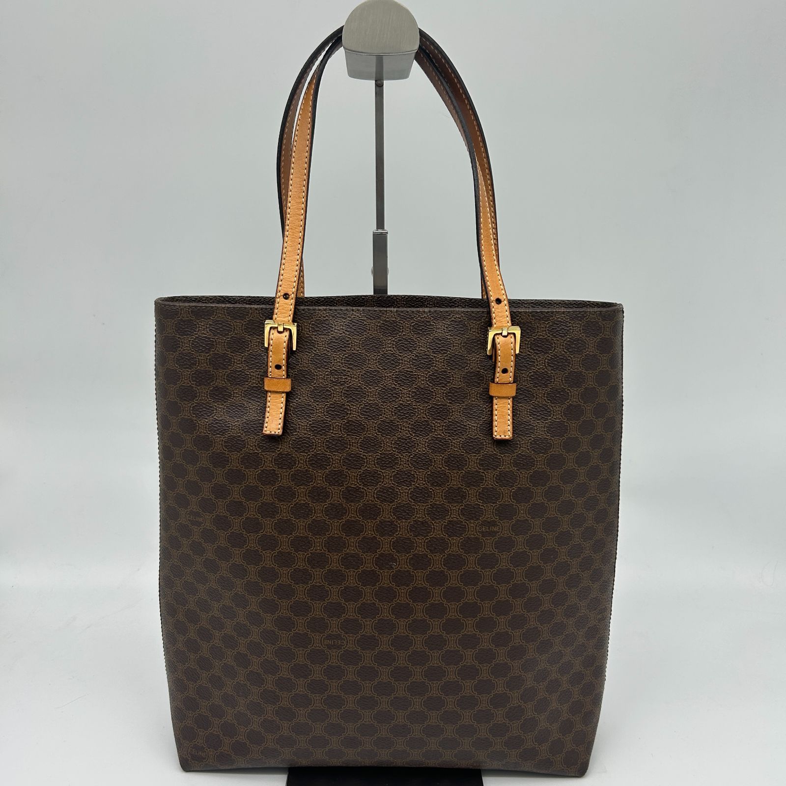 CELINE （セリーヌ） マカダム柄 トートバッグ ショルダートート