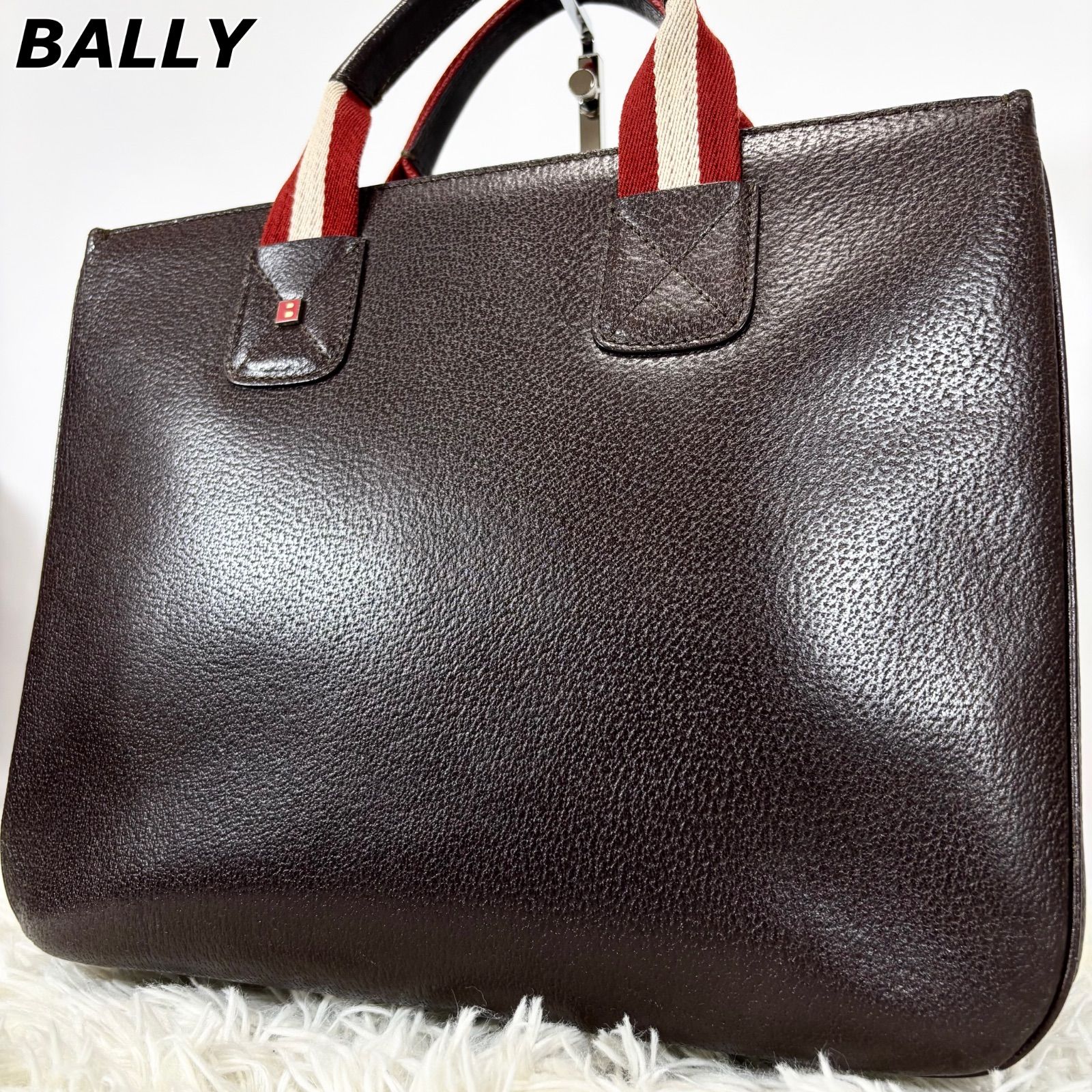 美品】バリー BALLY ハンドバッグ トートバッグ 手持ち 手提げ A4 