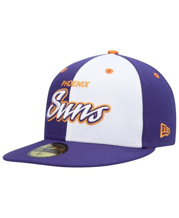 ニューエラ メンズ アクセサリー 帽子 New Era Mens Purple White Phoenix Suns Griswold 59FIFTY Fitted Hat Purple White ホワイト