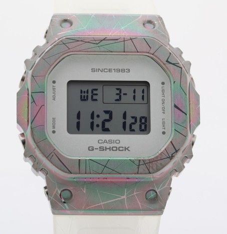未使用 CASIO G-SHOCK 40周年限定 GM-S5640GEM-7JR レインボーメタル 