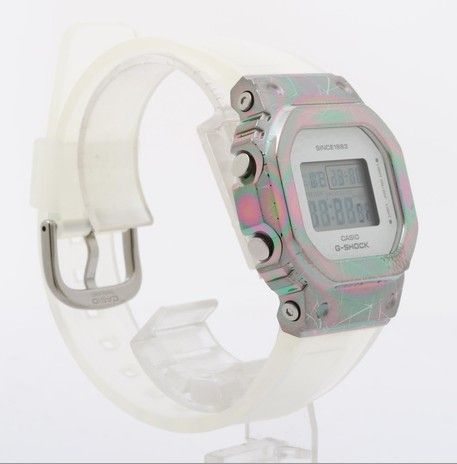 未使用 CASIO G-SHOCK 40周年限定 GM-S5640GEM-7JR レインボーメタル 