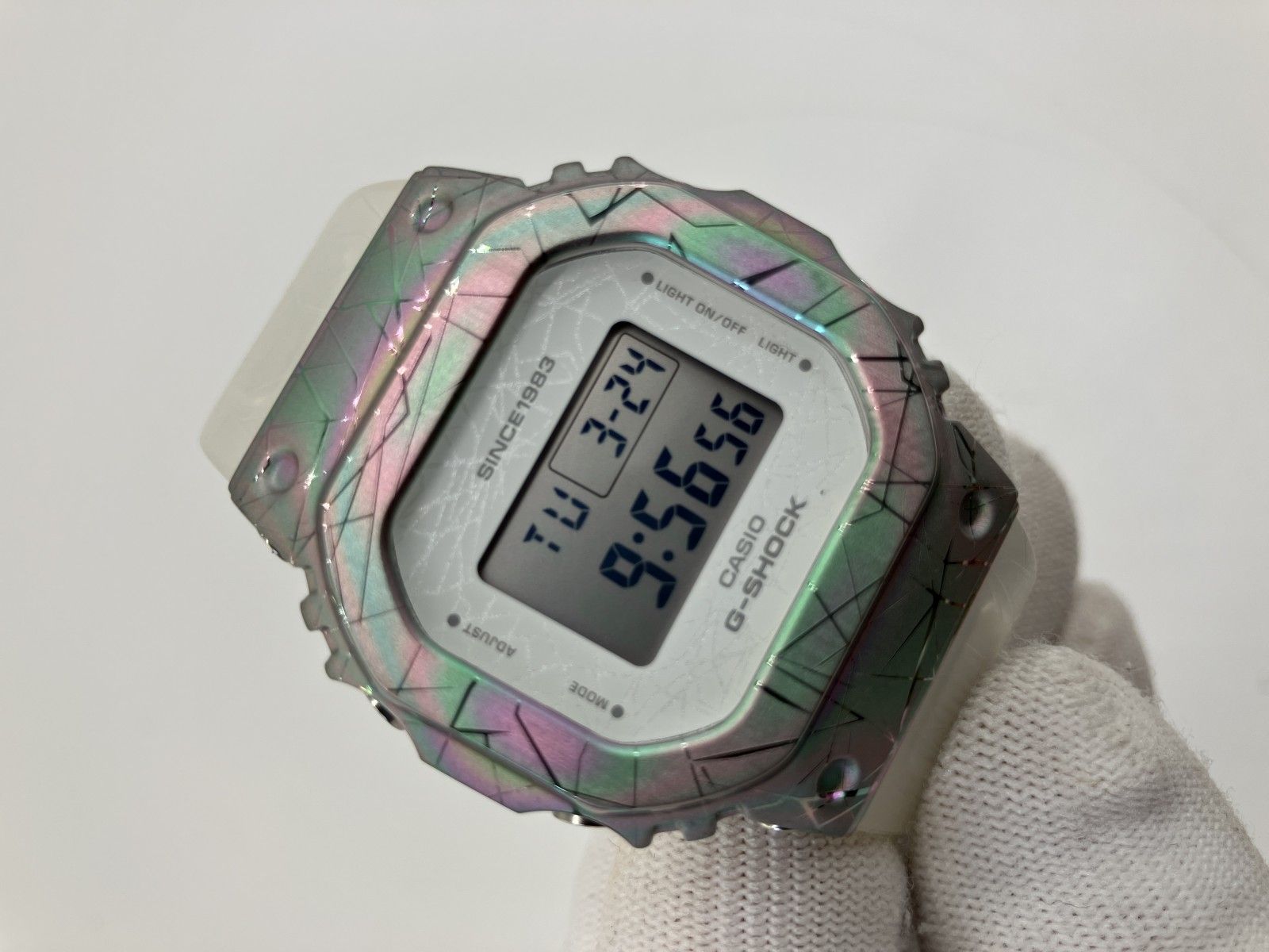 未使用 CASIO G-SHOCK 40周年限定 GM-S5640GEM-7JR レインボーメタル 
