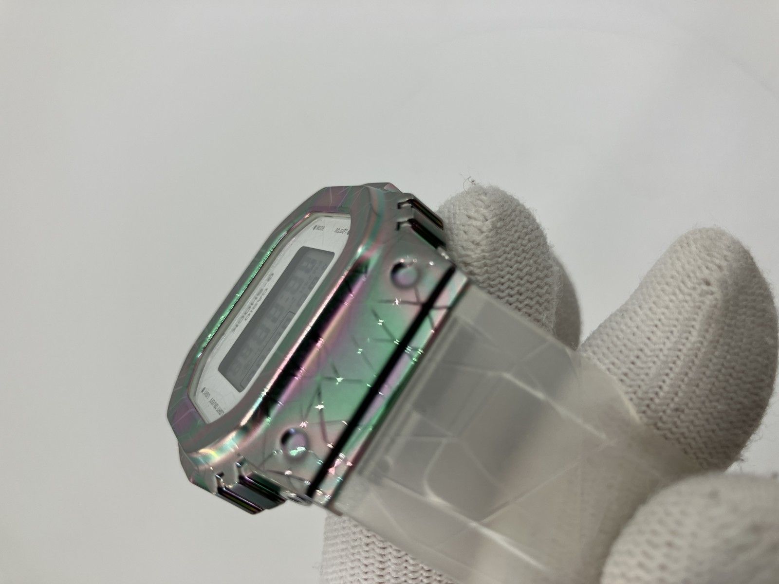 未使用 CASIO G-SHOCK 40周年限定 GM-S5640GEM-7JR レインボーメタル 