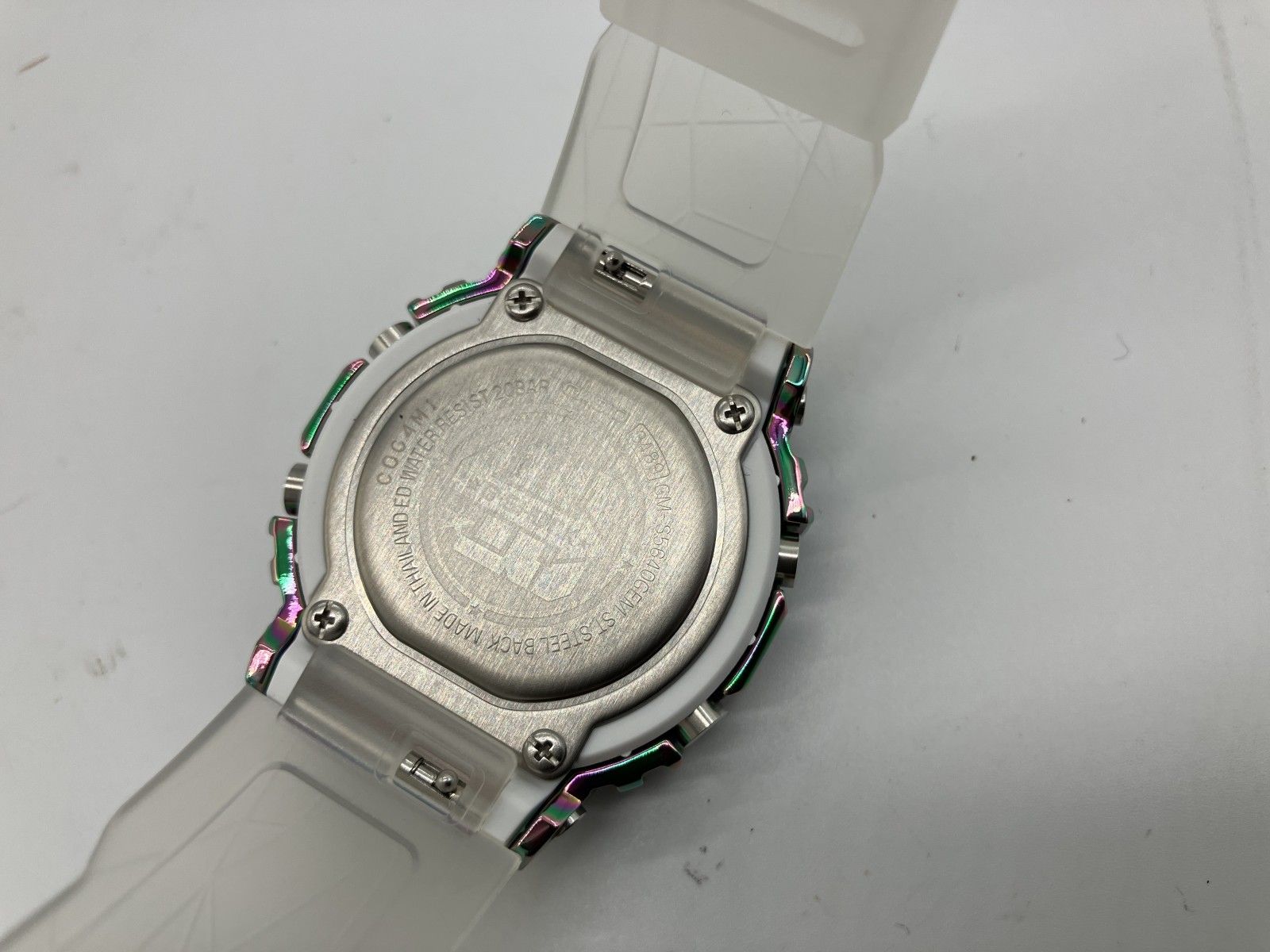 未使用 CASIO G-SHOCK 40周年限定 GM-S5640GEM-7JR レインボーメタル 