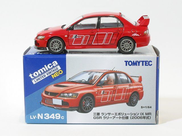 TOMYTEC ラリーアート 三菱ランサーGSR 1/64 三菱 ランサー GSRエボリューション IX MR ラリーアート仕様（赤）2006