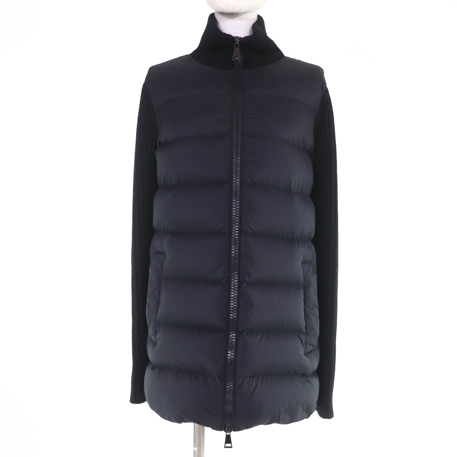 美品☆MONCLER モンクレール 2021年製 CARDIGAN ロゴワッペン付 ウール 