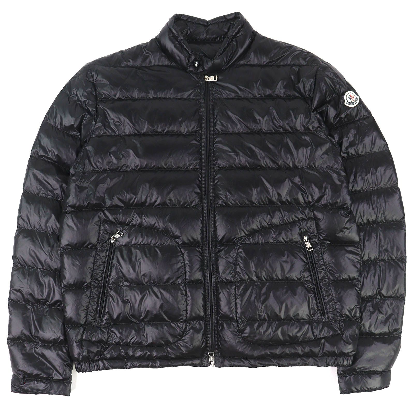 極美品△MONCLER モンクレール ACORUS ロゴワッペン ダブルジップ 