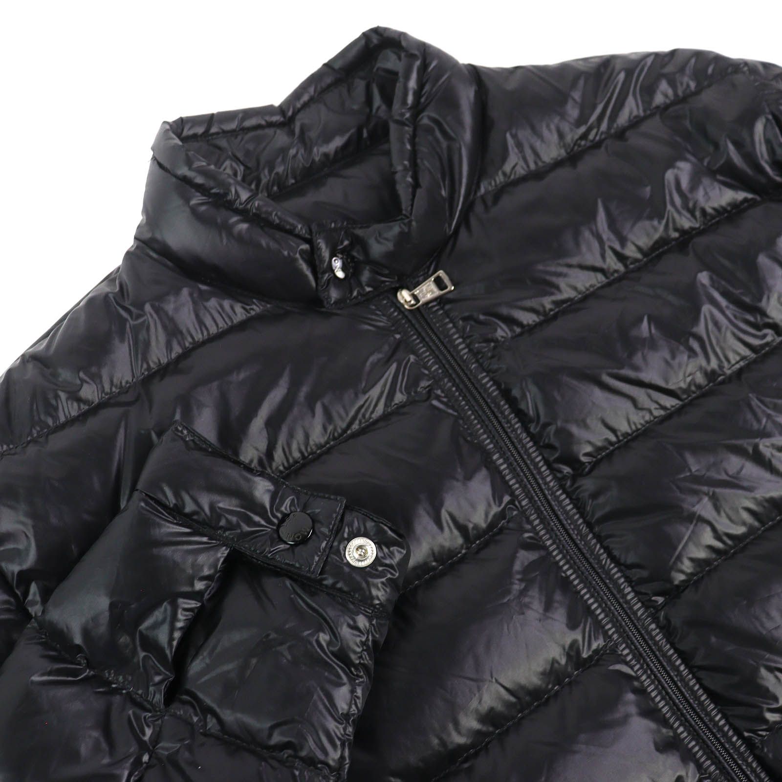 極美品△MONCLER モンクレール ACORUS ロゴワッペン ダブルジップ 