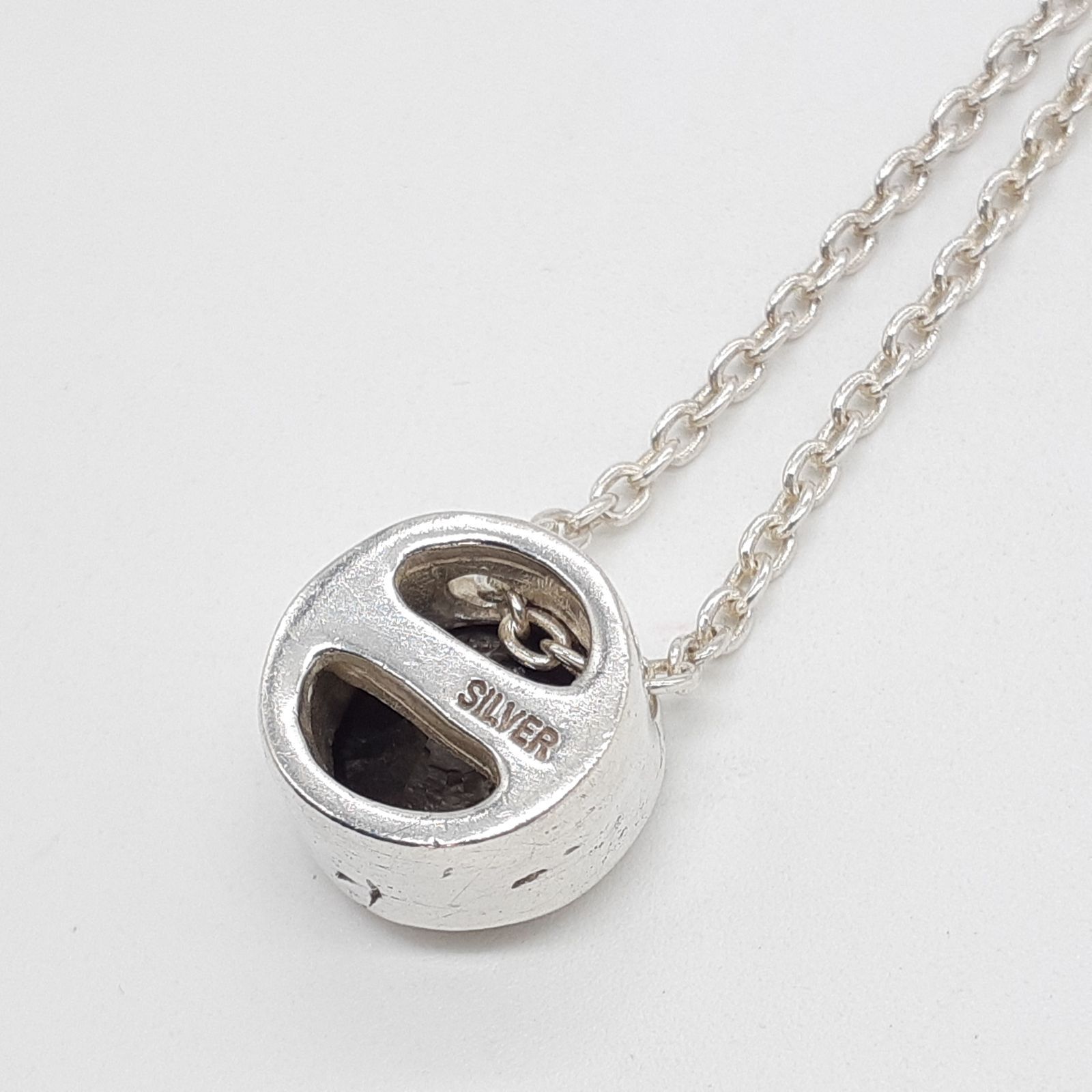 e.m. イーエム ネックレス SILVER 925 シルバー ブラックジルコニア 