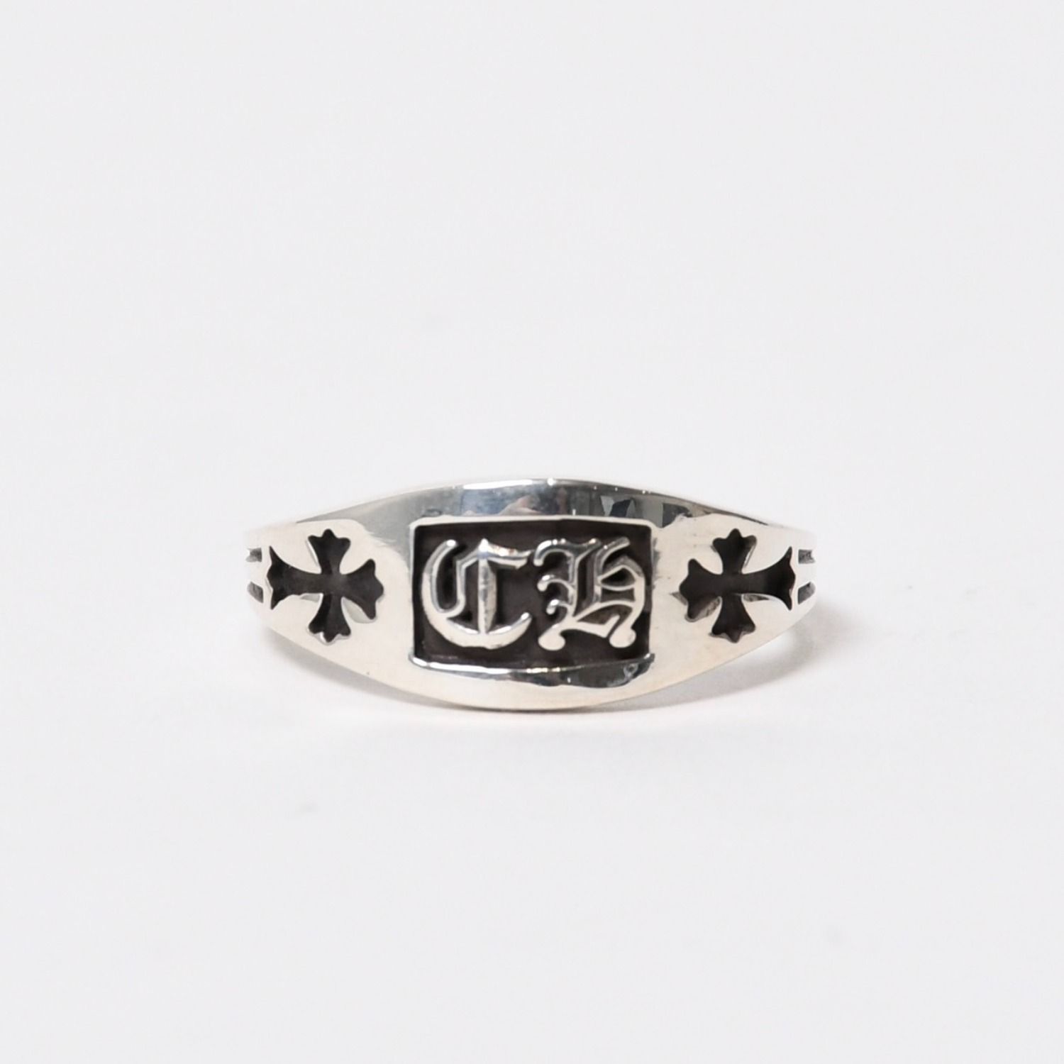 極美品 CHROME HEARTS クロムハーツ CHクレストリング ミニ 指輪 重量 