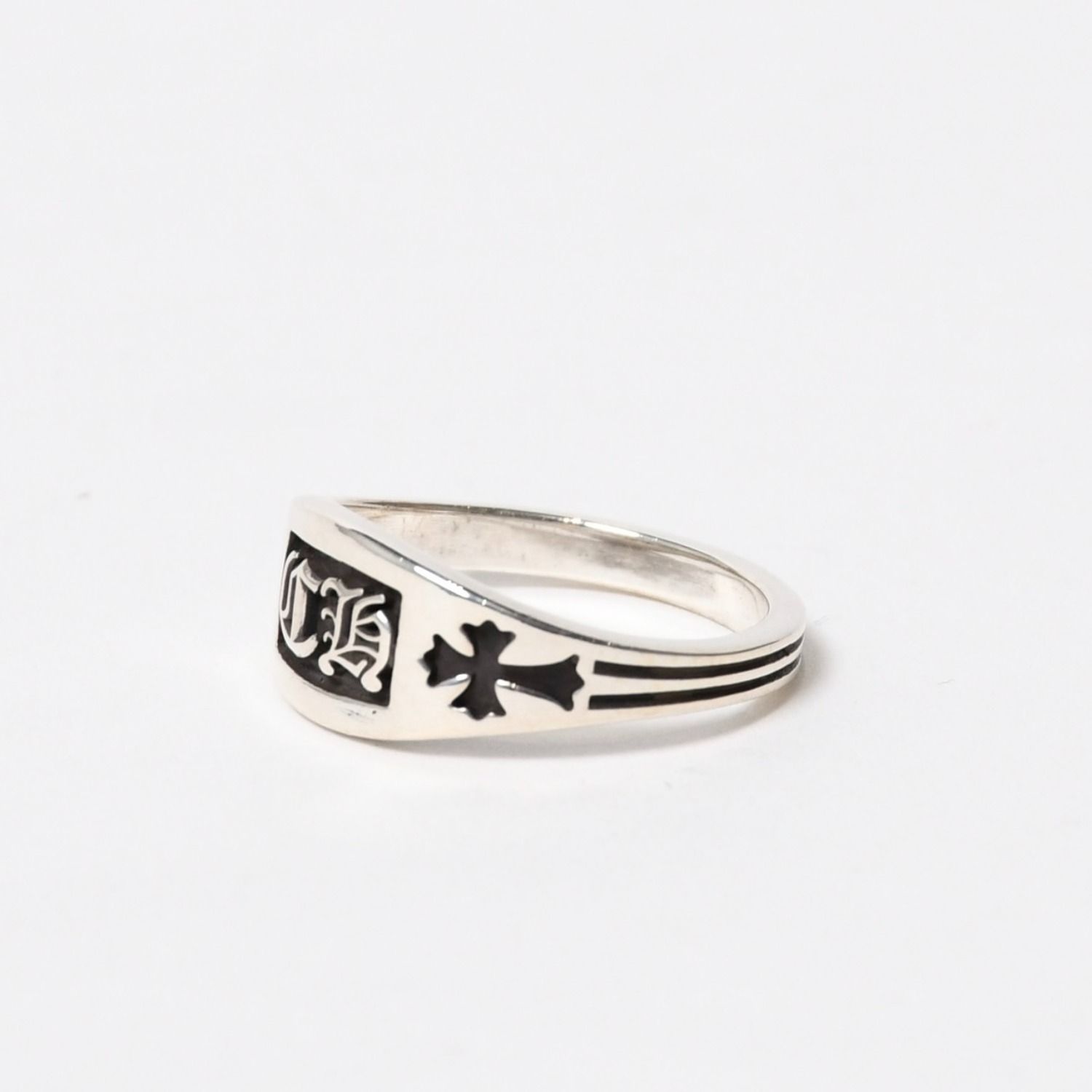 極美品 CHROME HEARTS クロムハーツ CHクレストリング ミニ 指輪 重量 