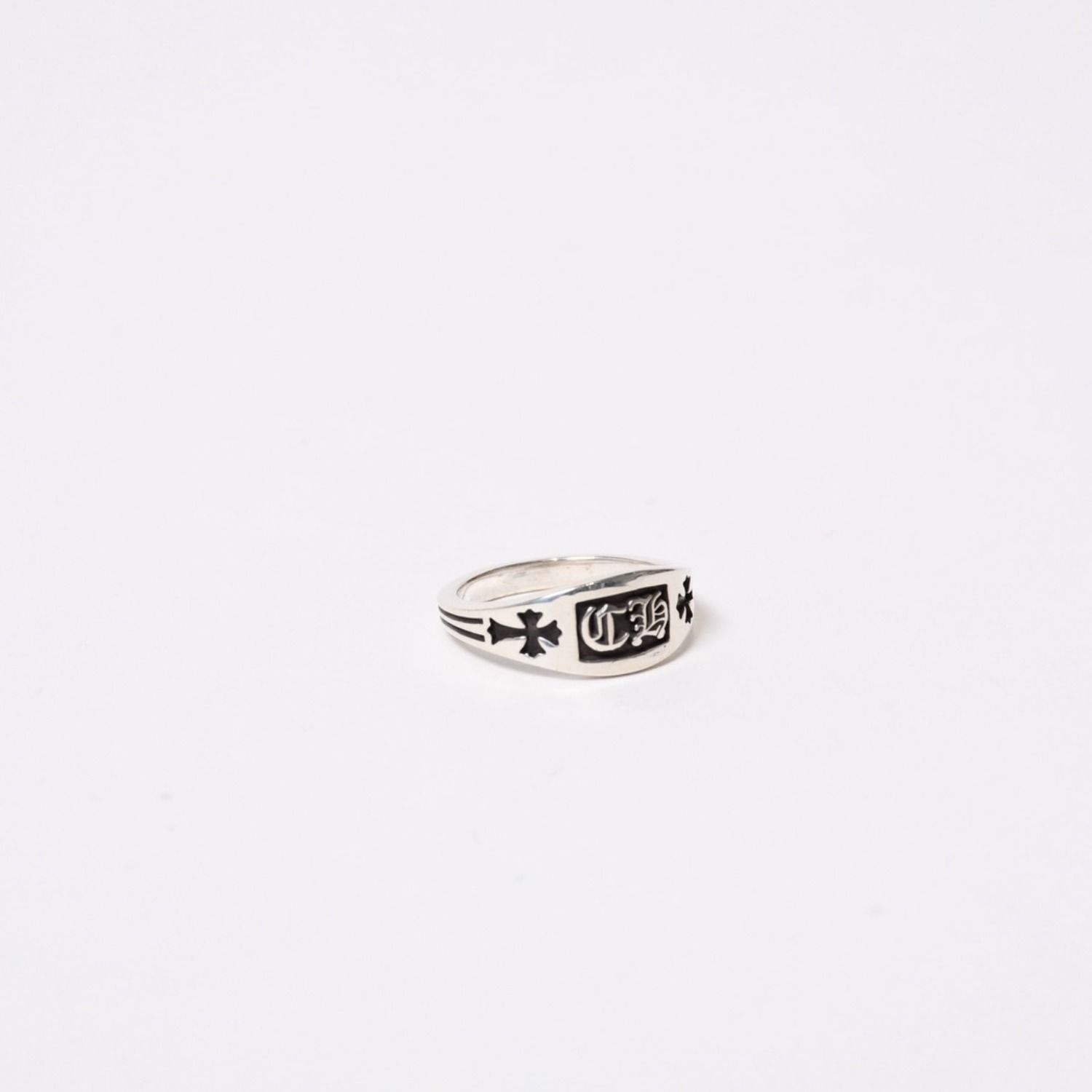 極美品 CHROME HEARTS クロムハーツ CHクレストリング ミニ 指輪 重量 