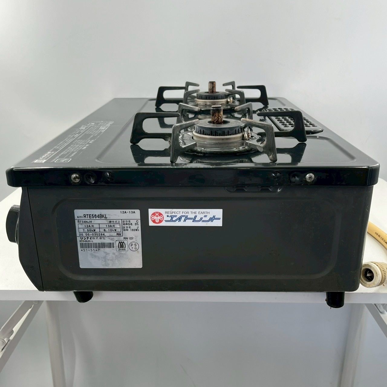 Rinnai リンナイ RTE564BKL RT34NJH ガスコンロ 都市ガス 2口 左強火力 