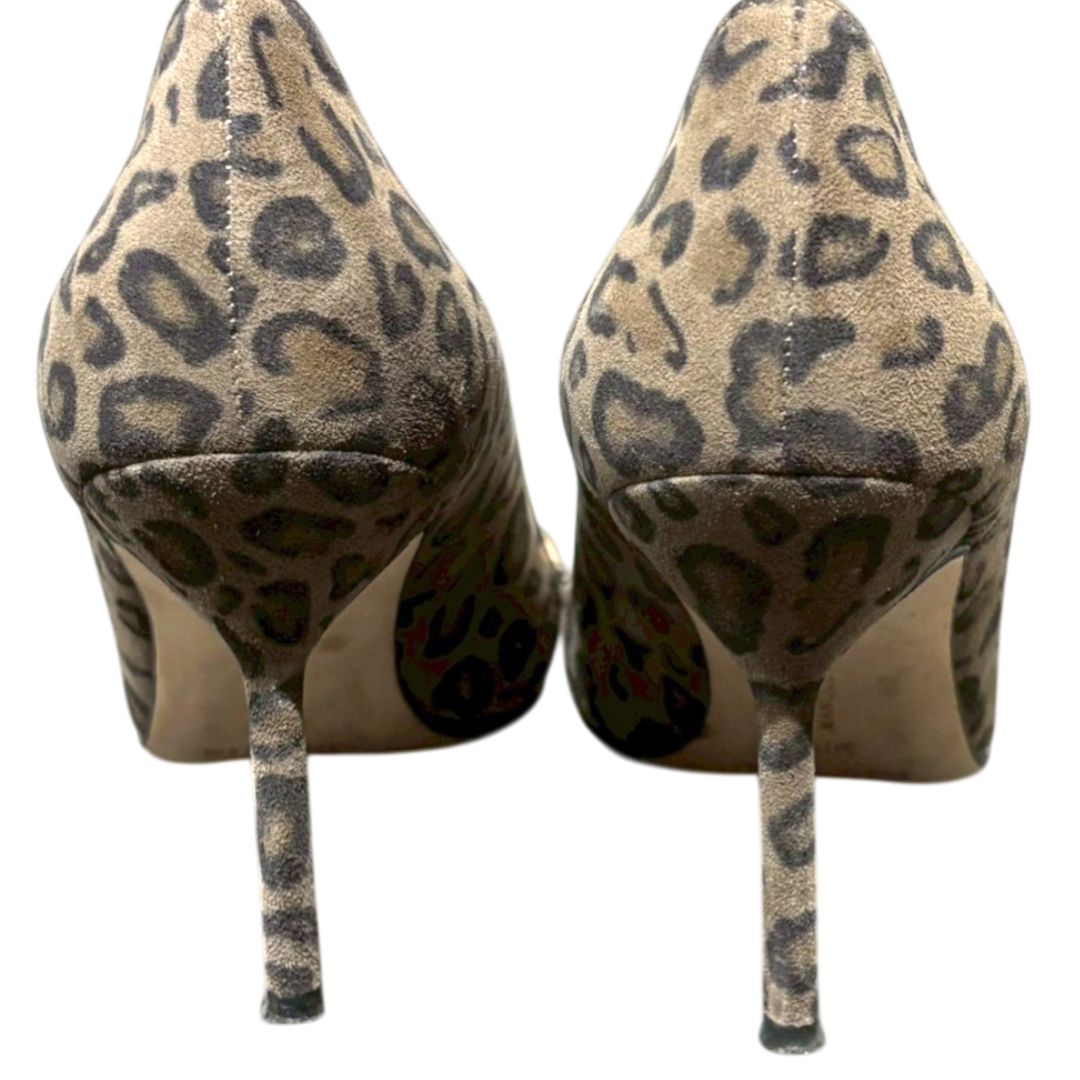 美品】マノロブラニク MANOLO BLAHNIK レオーパード スエード 美品】マノロブラニク MANOLO BLAHNIK レオーパード スエード